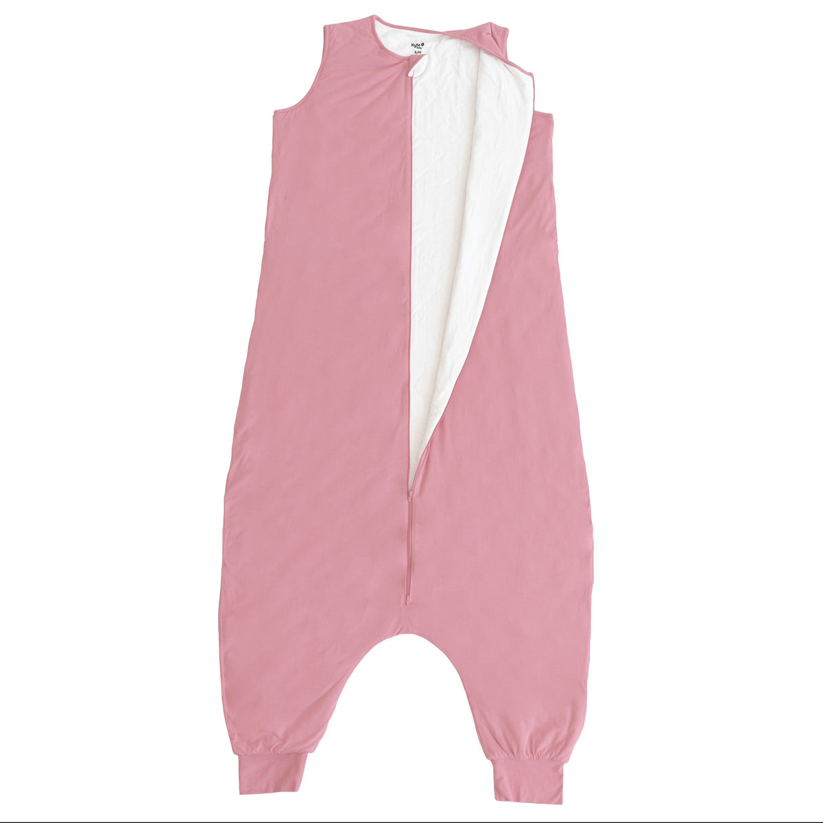 Zipper on Kyte Baby Adult Sleep Bag Walker in Apple Blossom pink