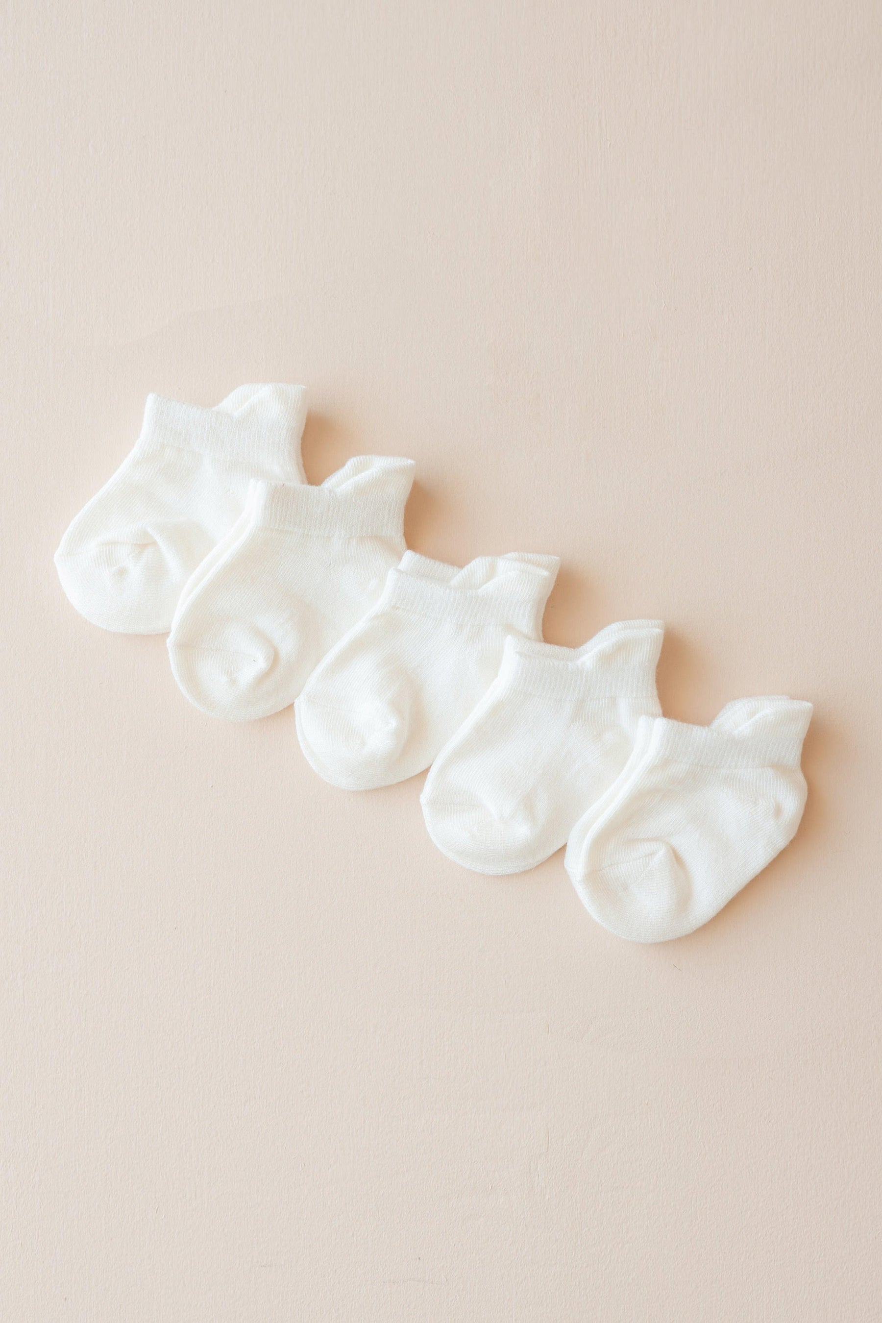 Kyte Baby Ankle Socks Combo 5-Pack in Cloud
