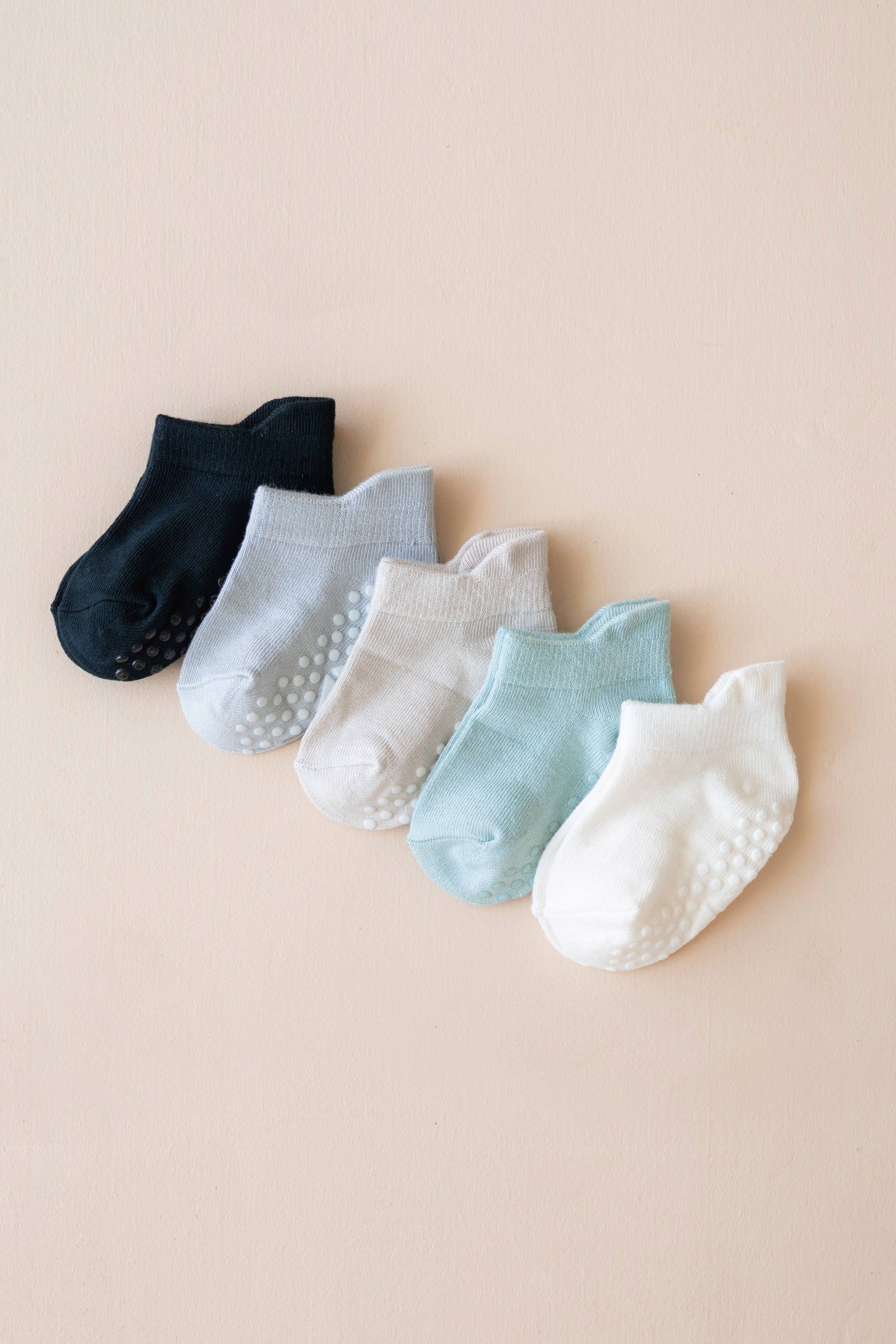 Kyte Baby Ankle Socks Combo 5-Pack in Neutral