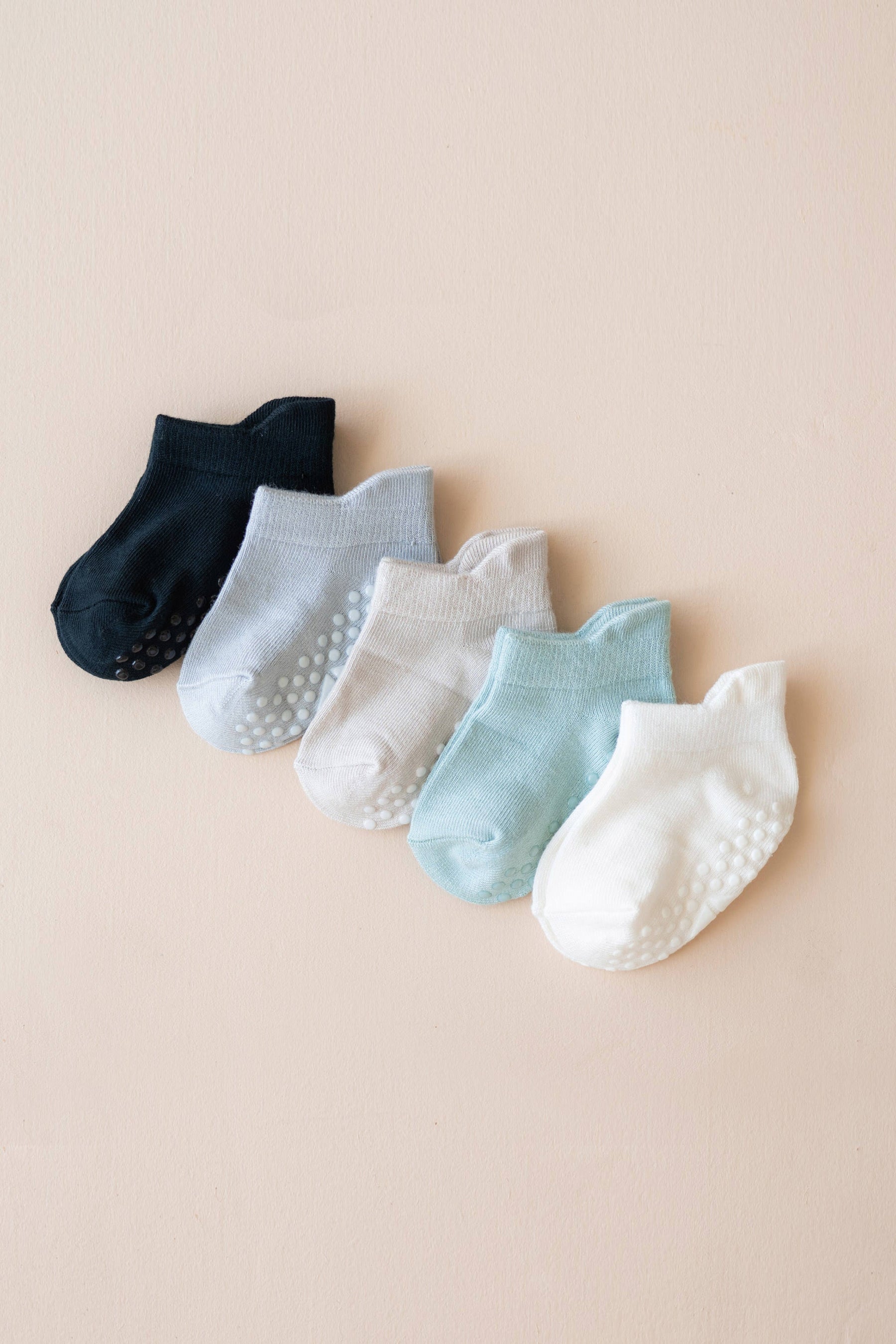 Kyte Baby Ankle Socks Combo 5-Pack in Neutral