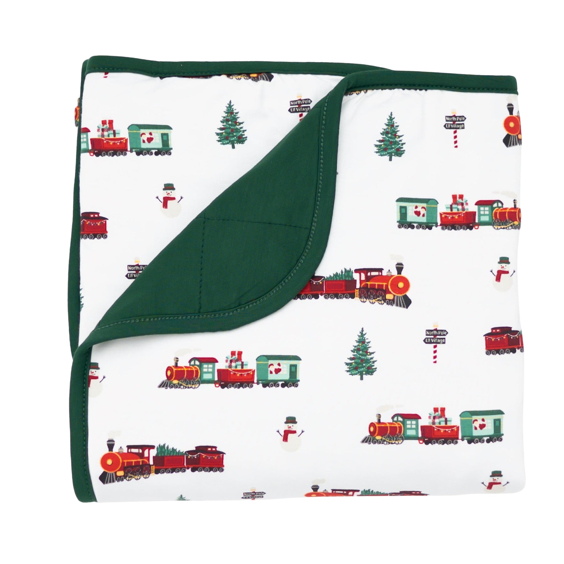 Kyte Baby Baby Blanket Holiday Train / Infant Baby Blanket in Holiday Train