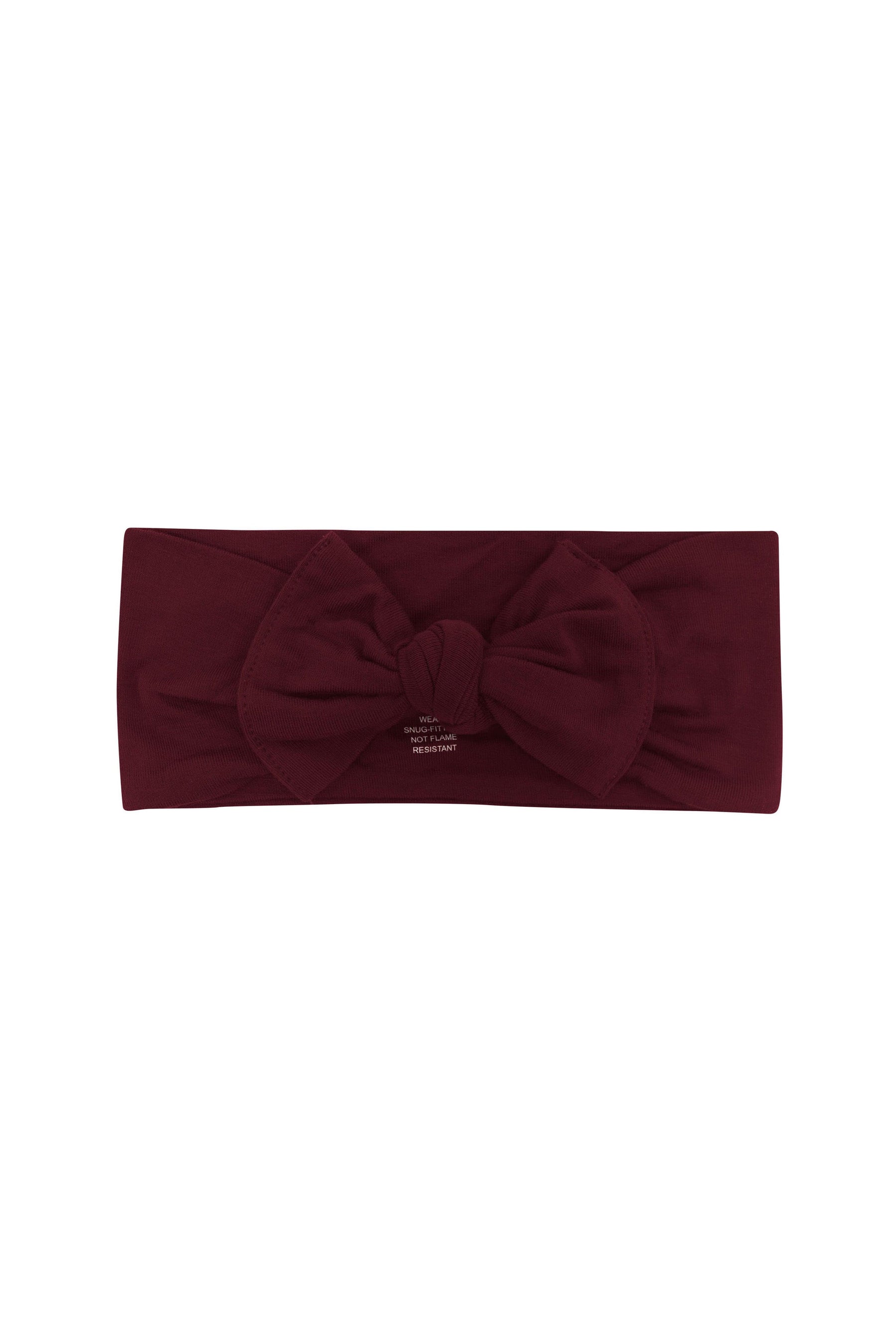 Knotted Bow headband in Burgundy
