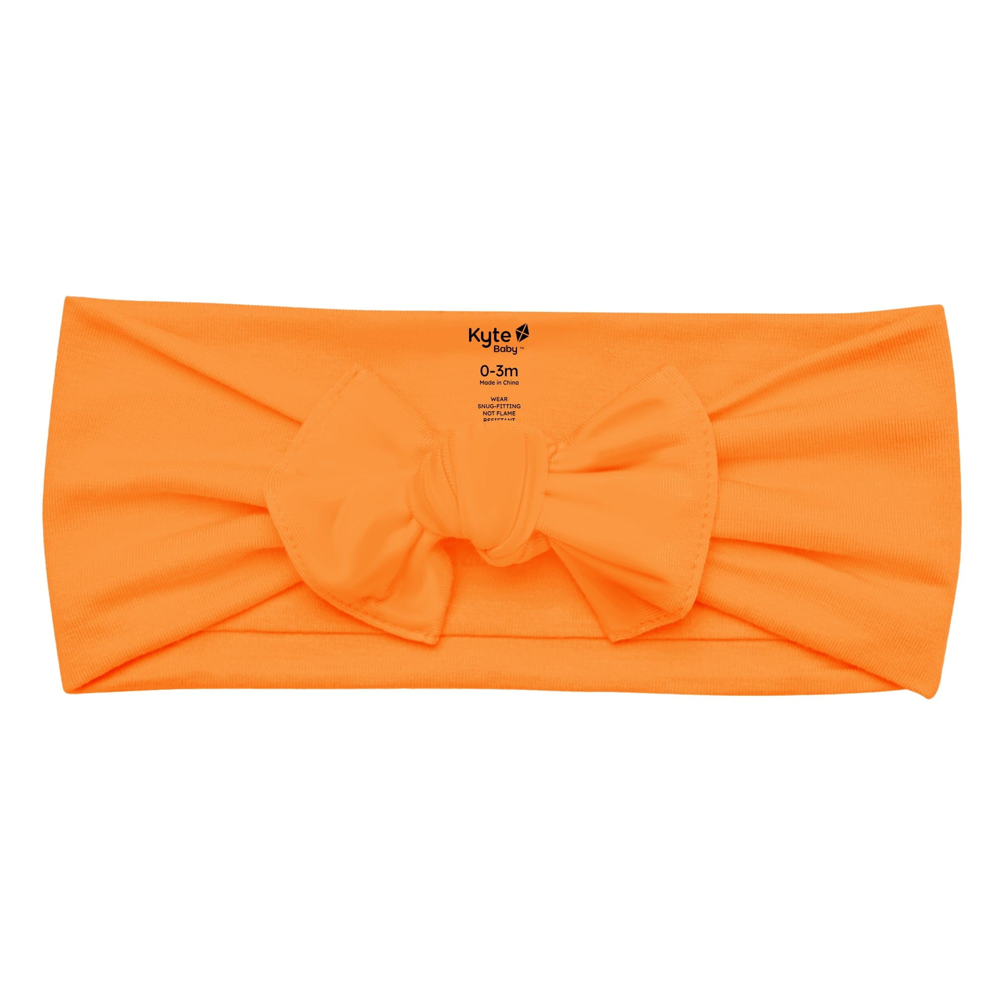 Kyte Baby Baby Bows Bow in Tangerine