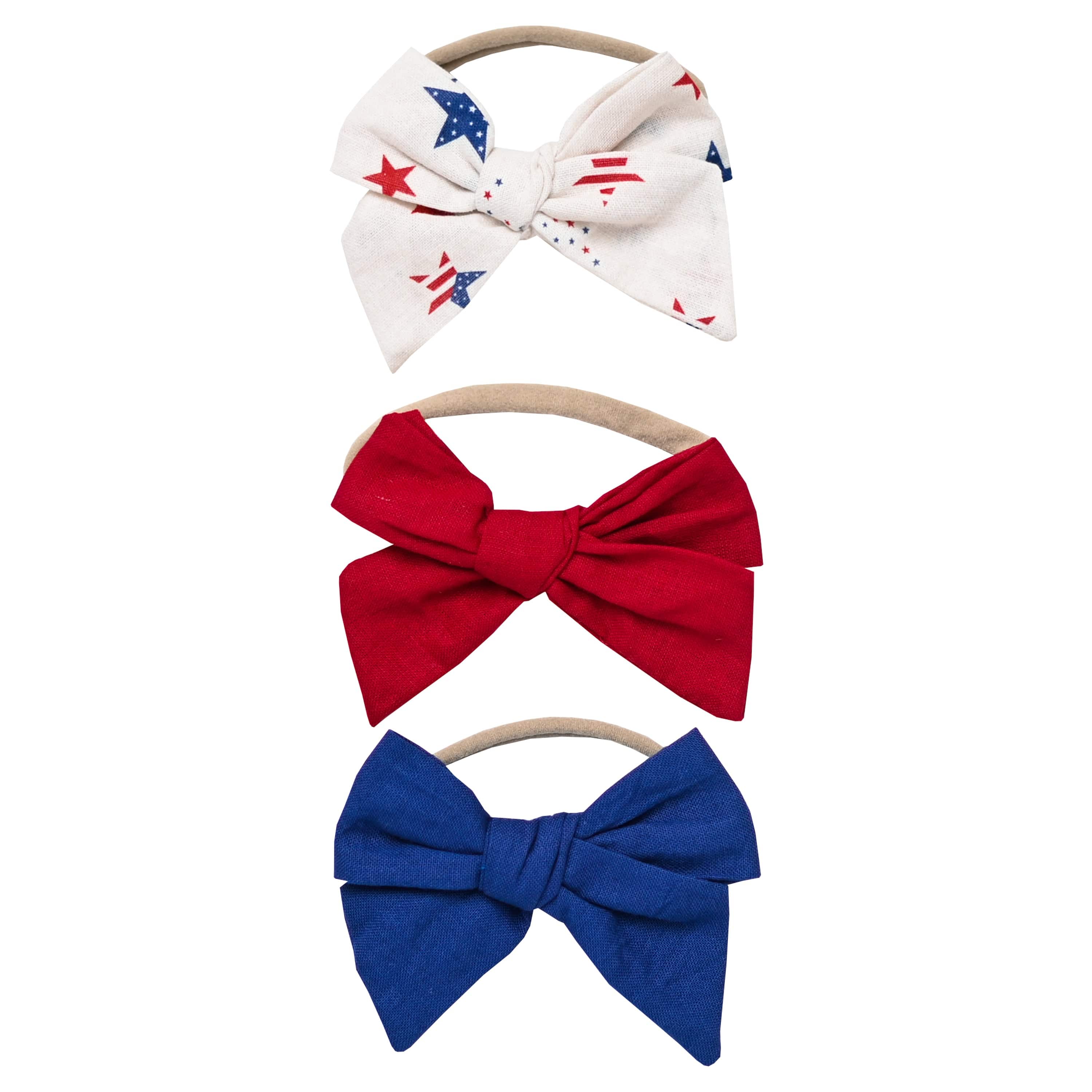 Kyte Baby Baby Bows Liberty/Cardinal/Tahoe 3-Pack Bows in Liberty, Cardinal, and Tahoe