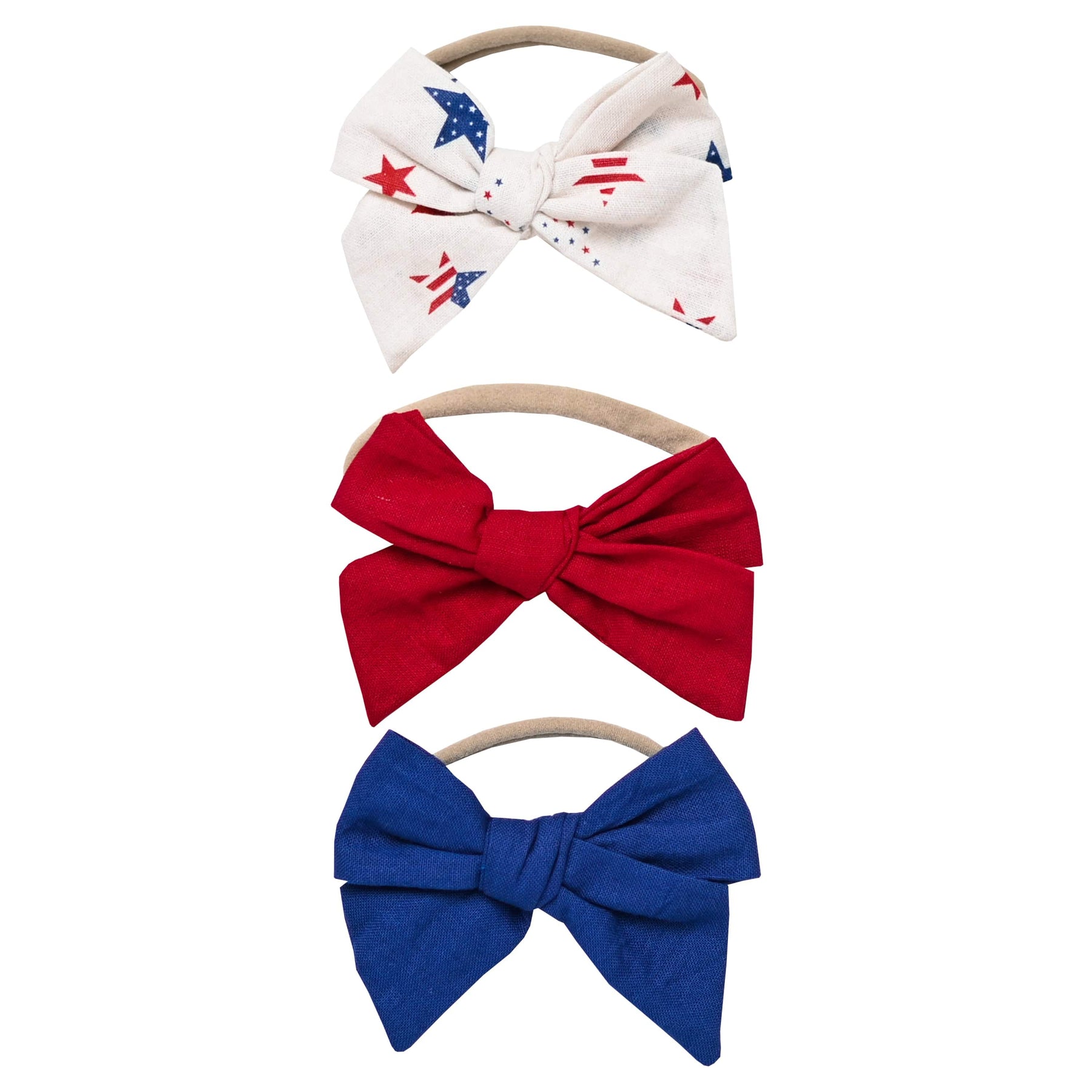 Kyte Baby Baby Bows Liberty/Cardinal/Tahoe 3-Pack Bows in Liberty, Cardinal, and Tahoe