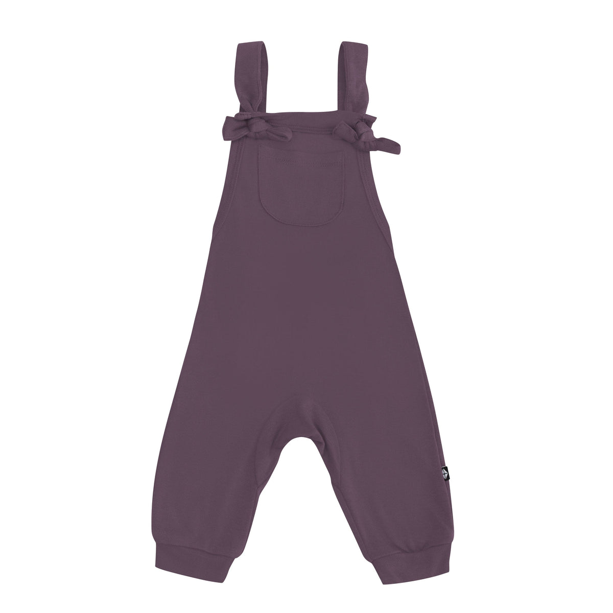 Kyte Baby Baby Overall Bamboo Jersey Overall in Currant