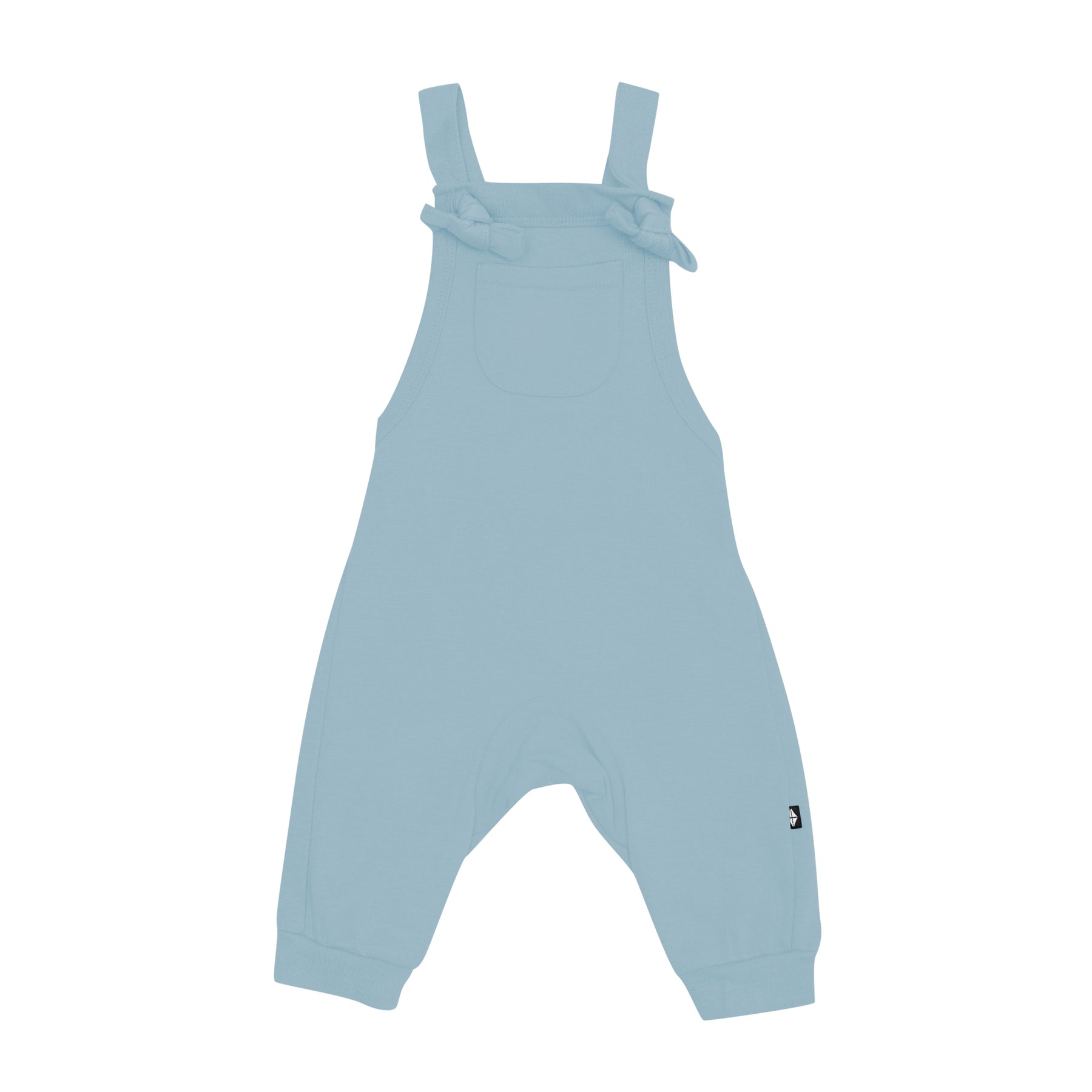 Kyte Baby Baby Overall Bamboo Jersey Overall in Dusty Blue