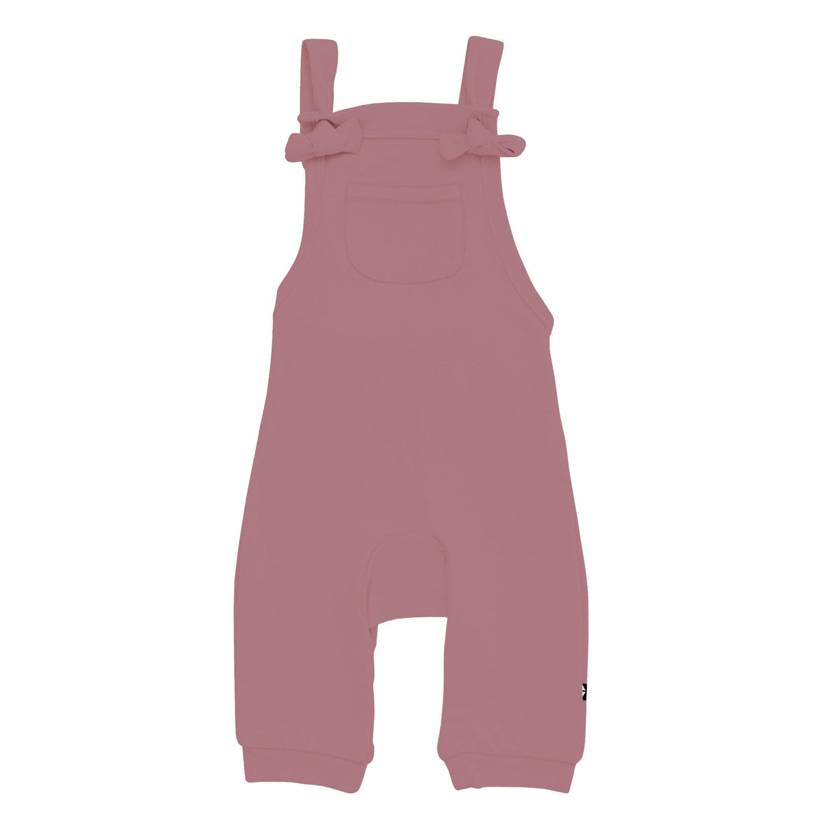 Kyte Baby Baby Overall Bamboo Jersey Overall in Dusty Rose