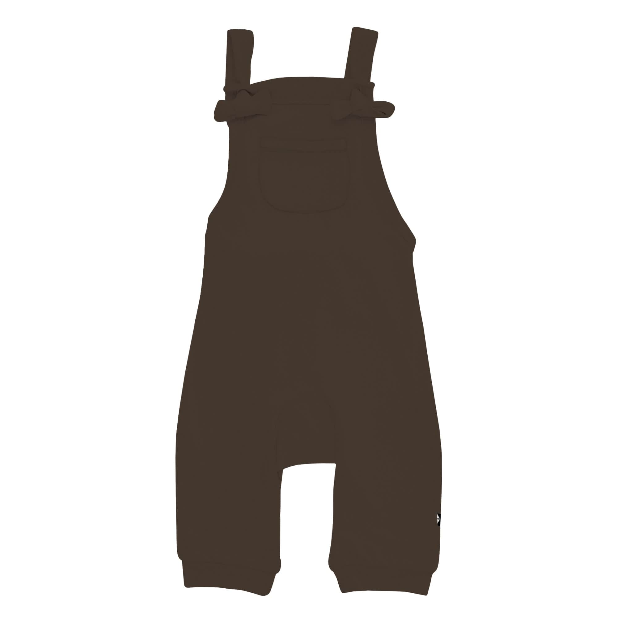 Kyte Baby Baby Overall Bamboo Jersey Overall in Espresso