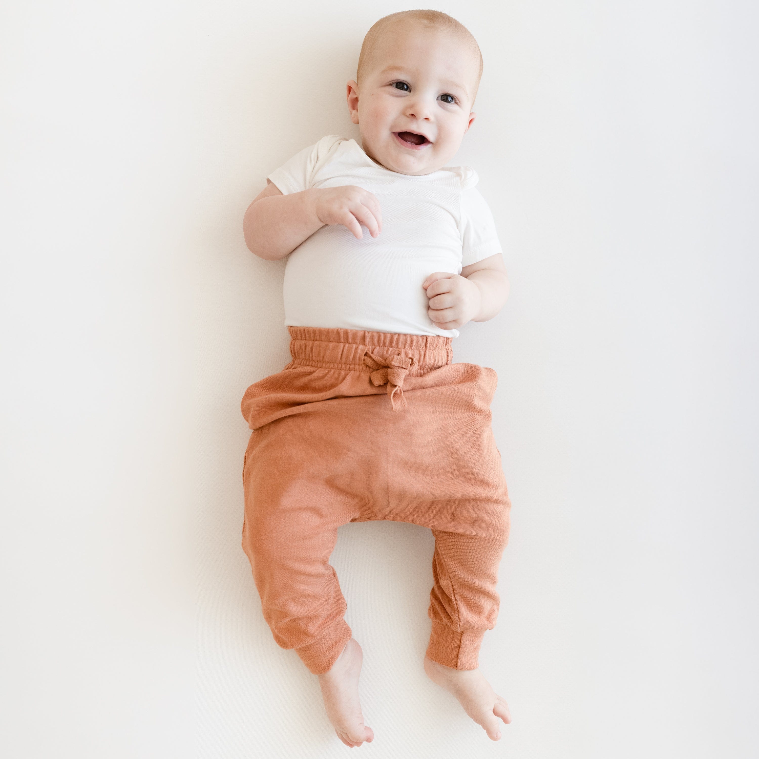 Kyte Baby Bamboo Jersey Harem Pants Bamboo Jersey Harem Pants in Apricot