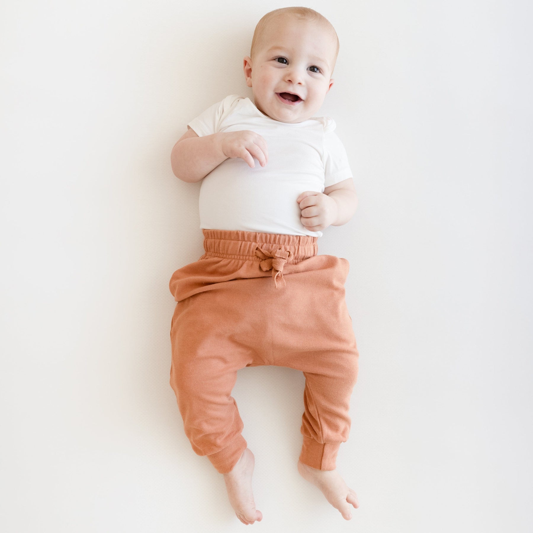 Kyte Baby Bamboo Jersey Harem Pants Bamboo Jersey Harem Pants in Apricot