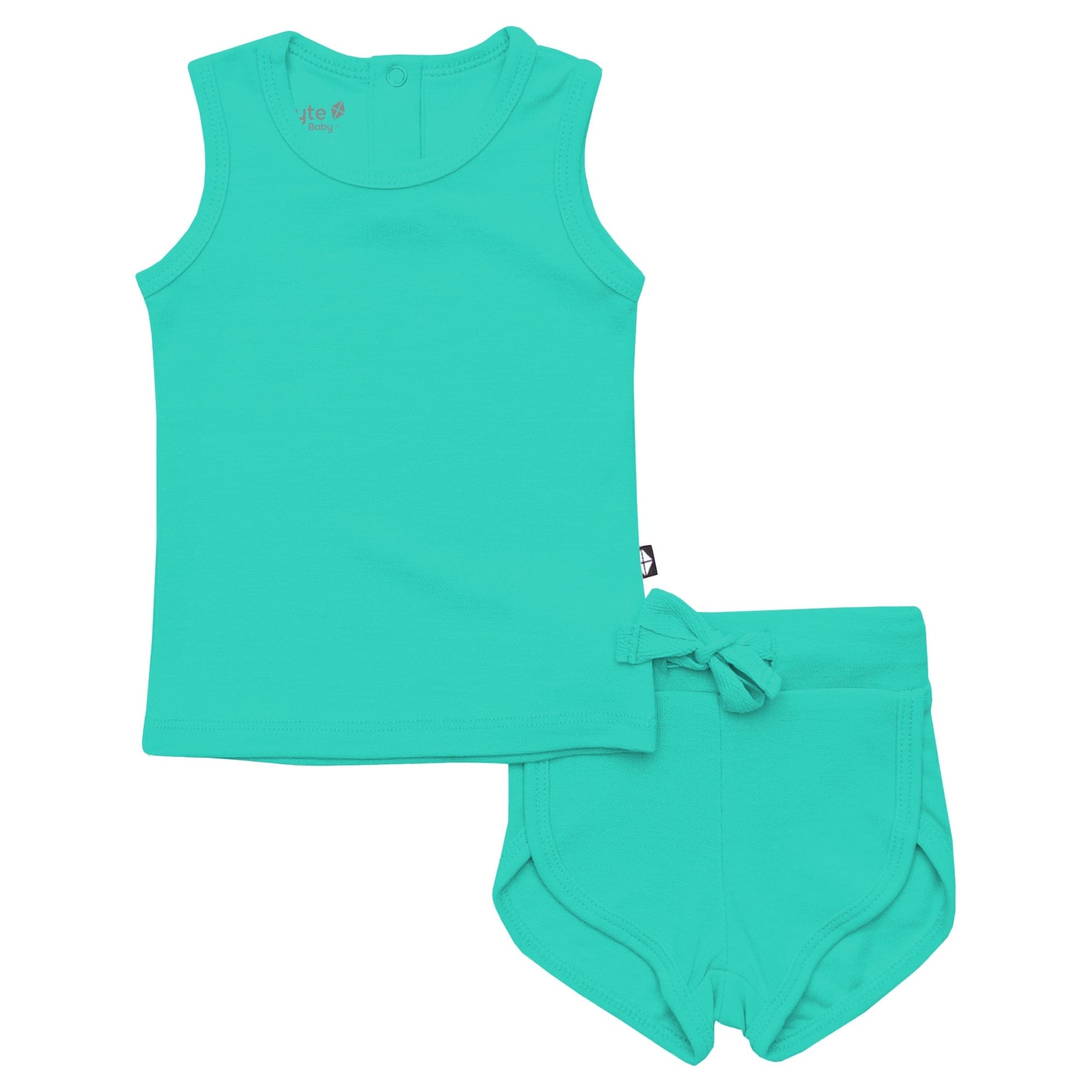 Kyte Baby Bamboo Jersey Tank Jogger Set Bamboo Jersey Tank Jogger Set in Caribbean