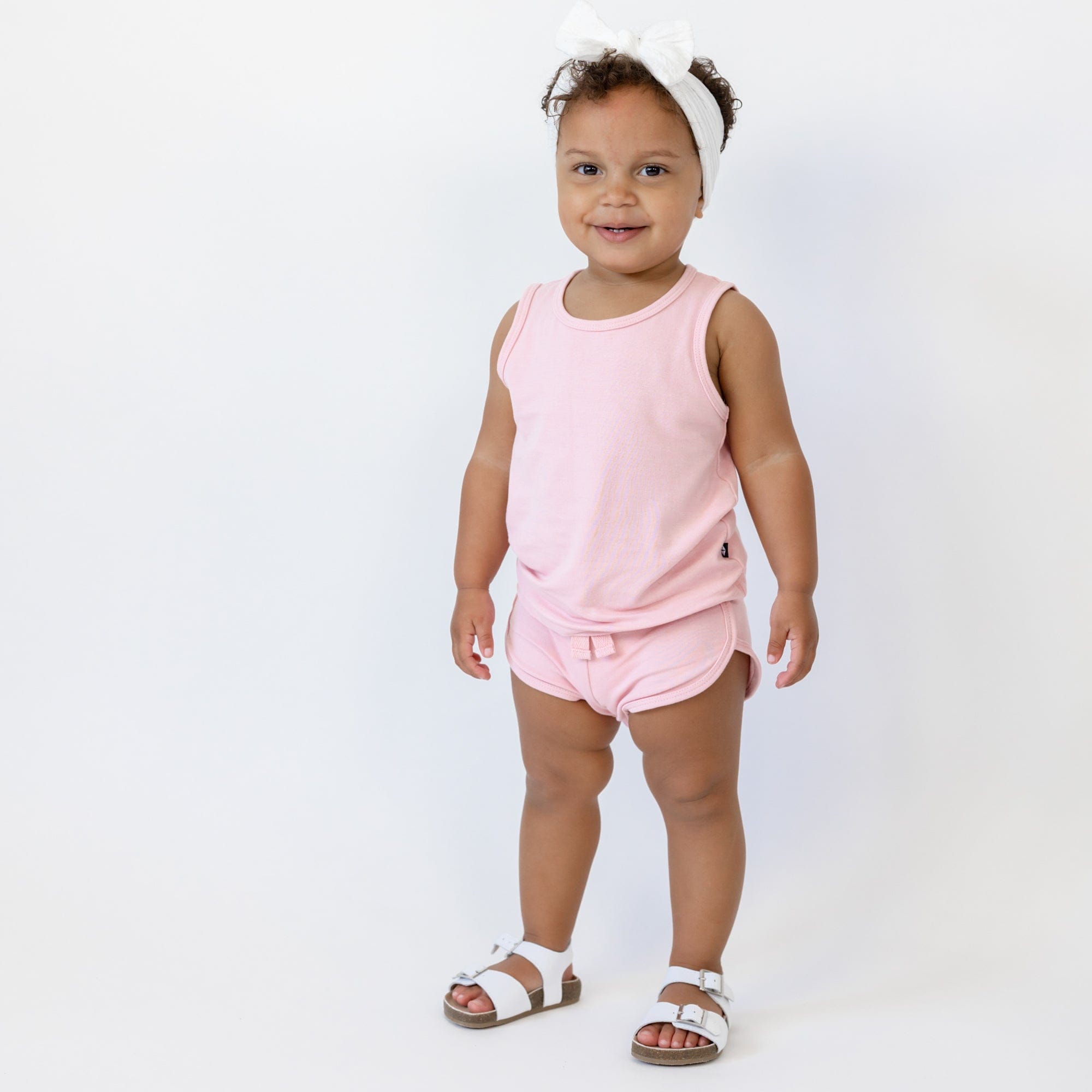 Kyte Baby Bamboo Jersey Tank Jogger Set Bamboo Jersey Tank Jogger Set in Crepe