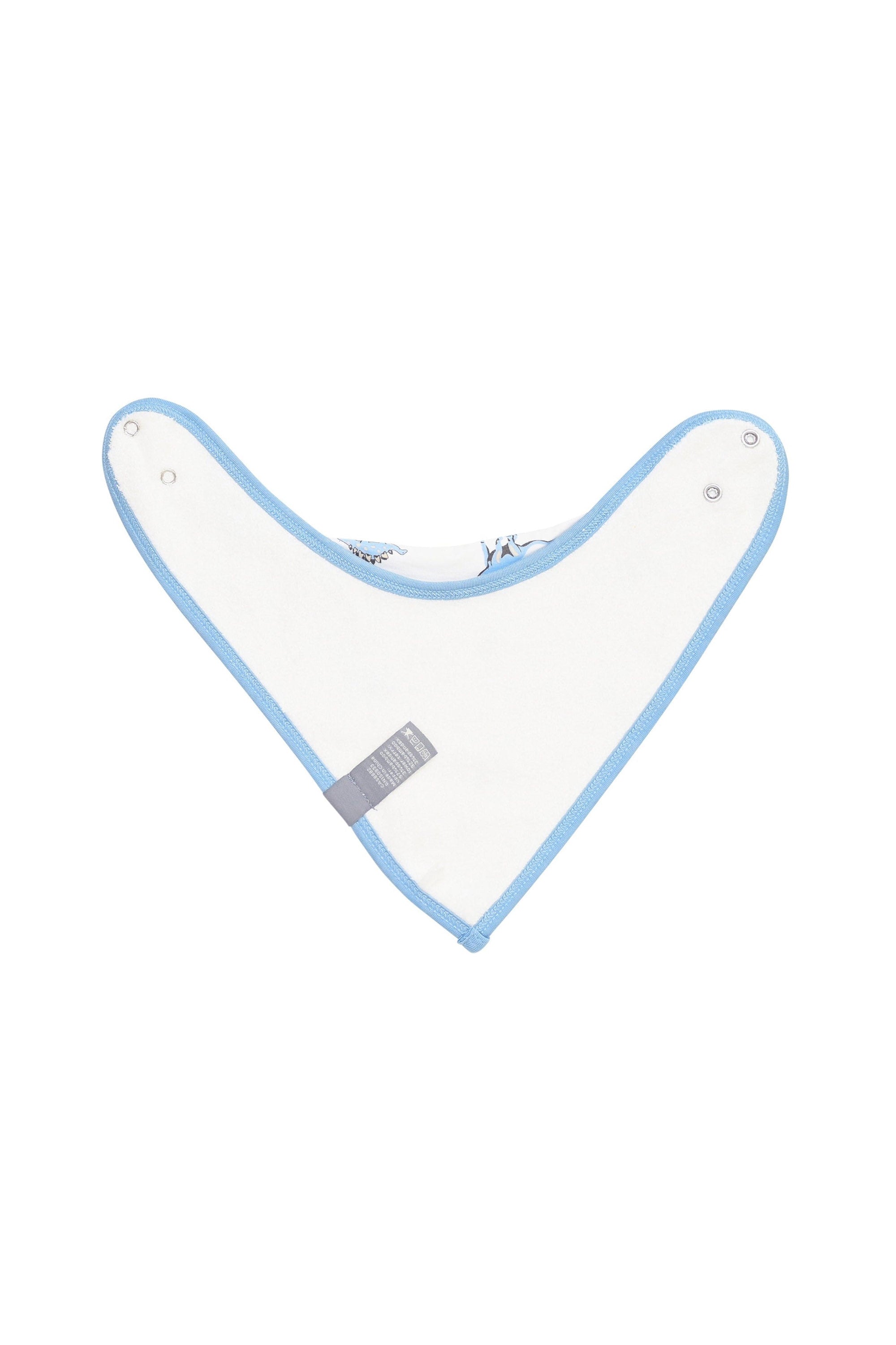 Bamboo terry lining on Kyte Baby Printed Bib in Jurassic