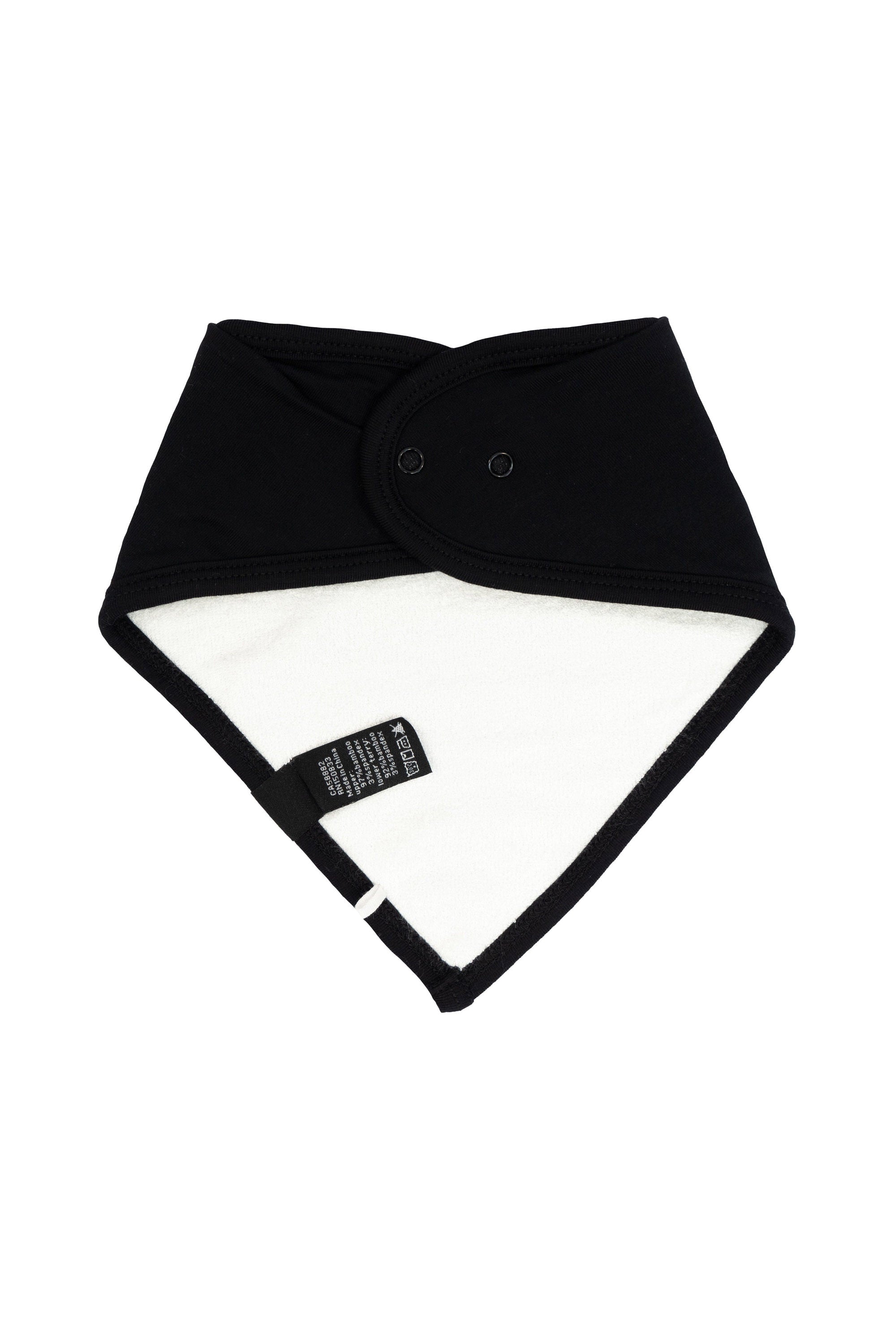 Terry side of the Kyte Baby Bib in Midnight