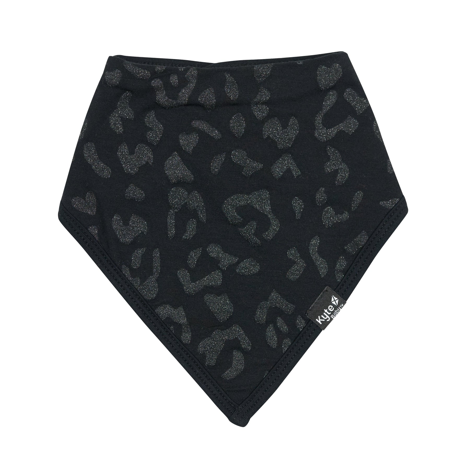 Kyte Baby Bib Midnight Leopard Bib in Midnight Leopard