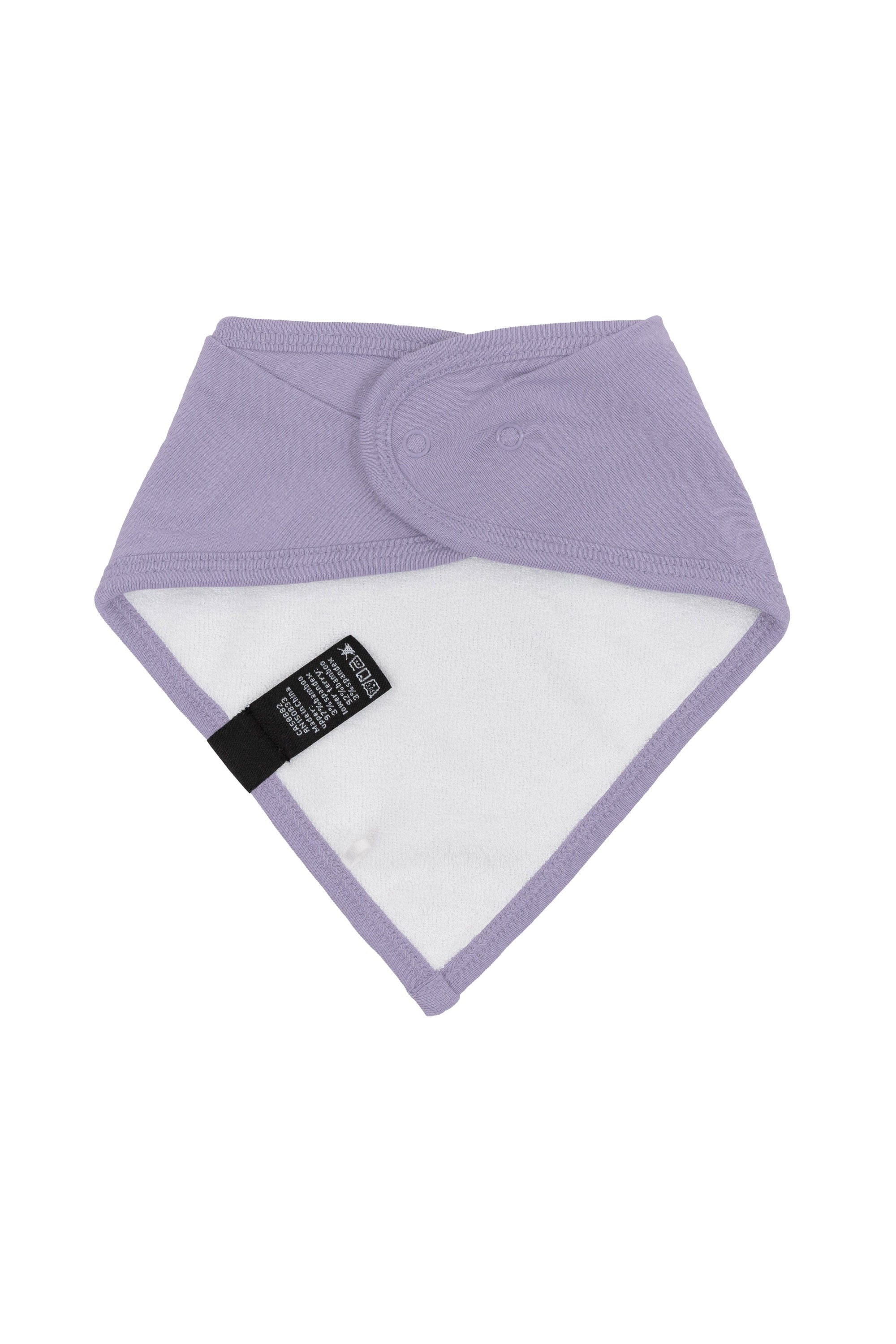 Terry side of the Kyte Baby Bib in Taro