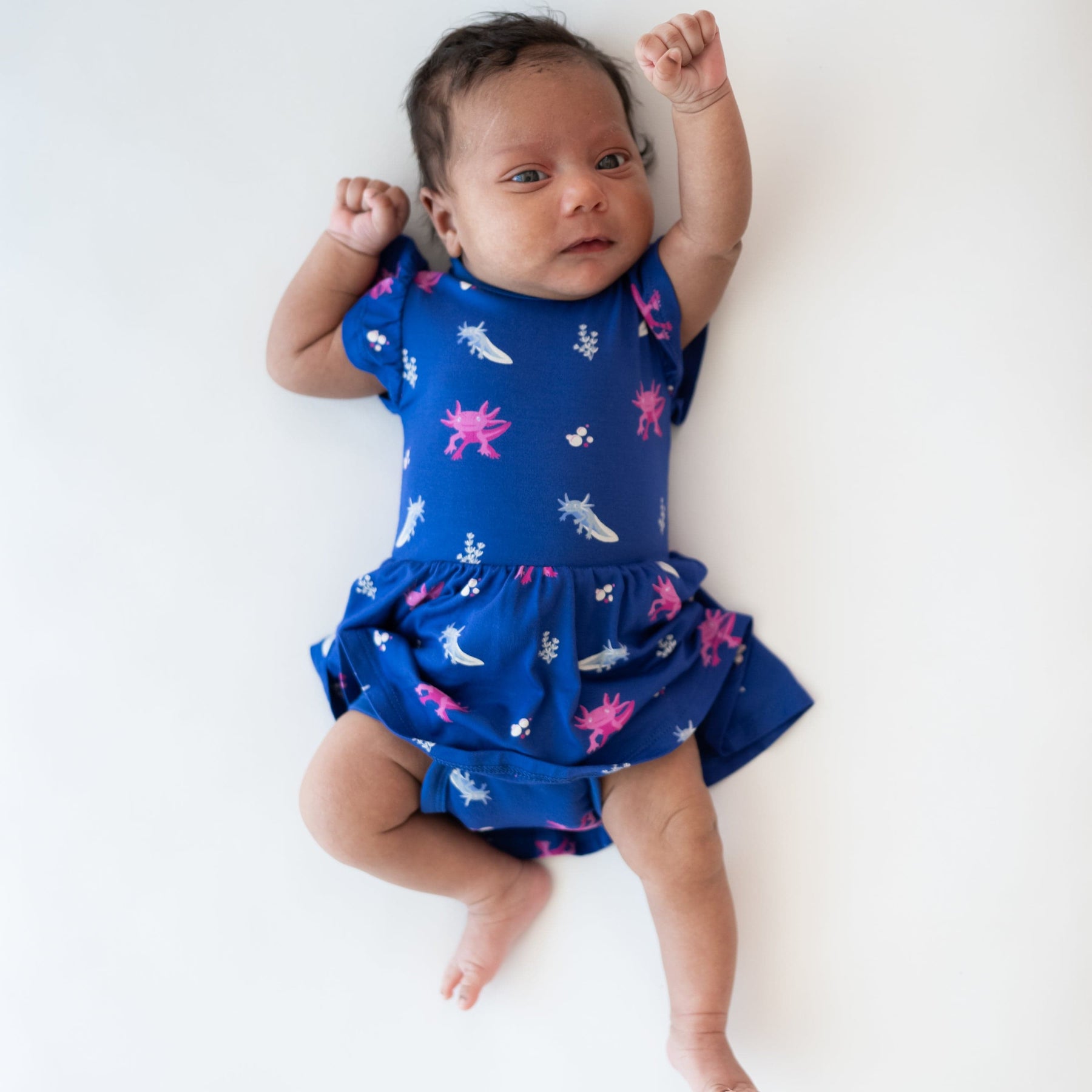 Kyte Baby Bodysuit Dress Twirl Bodysuit Dress in Axolotl