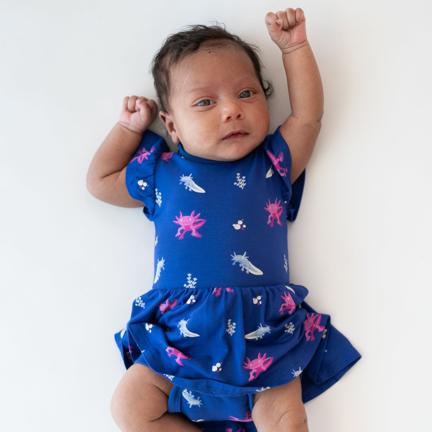 Kyte Baby Bodysuit Dress Twirl Bodysuit Dress in Axolotl