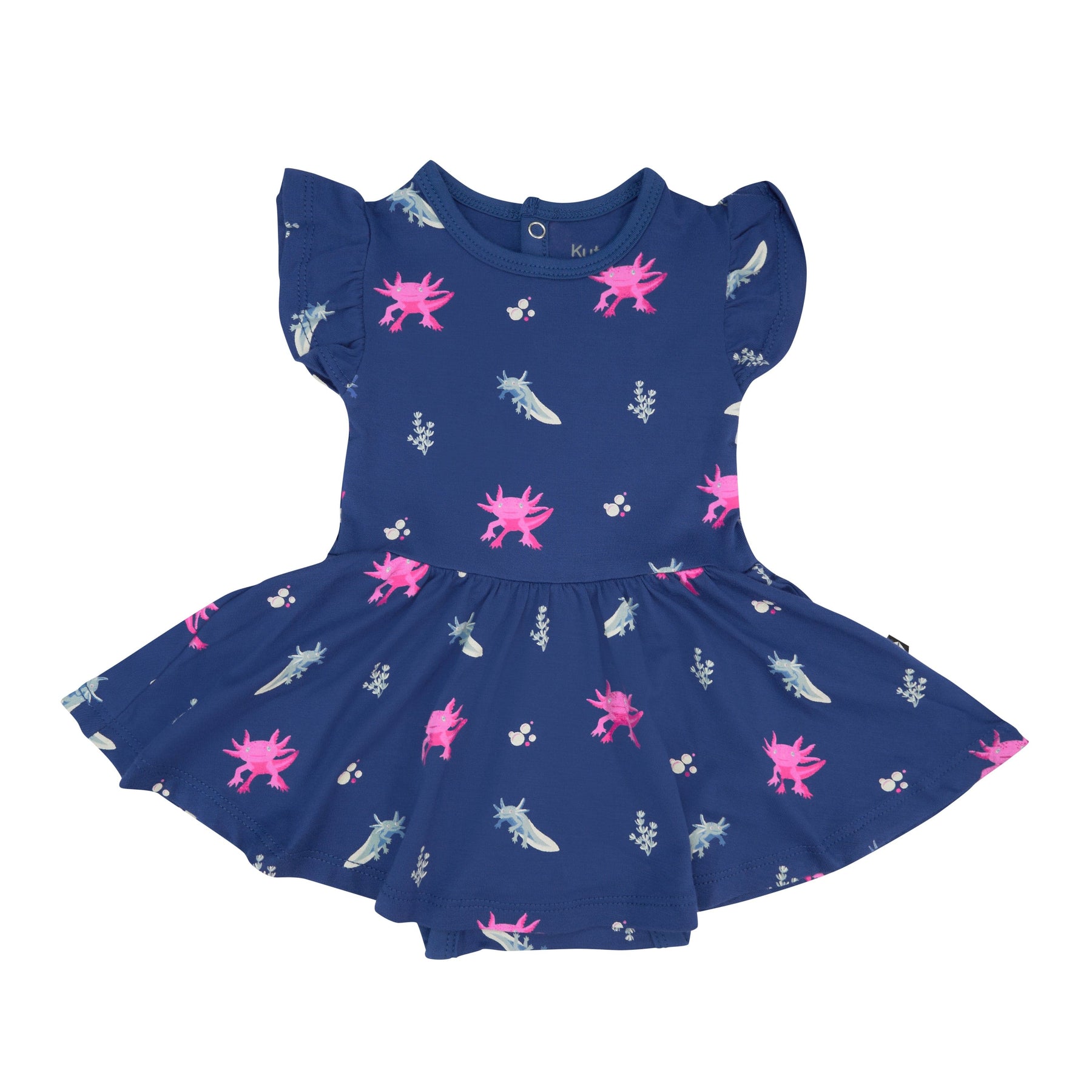 Kyte Baby Bodysuit Dress Twirl Bodysuit Dress in Axolotl
