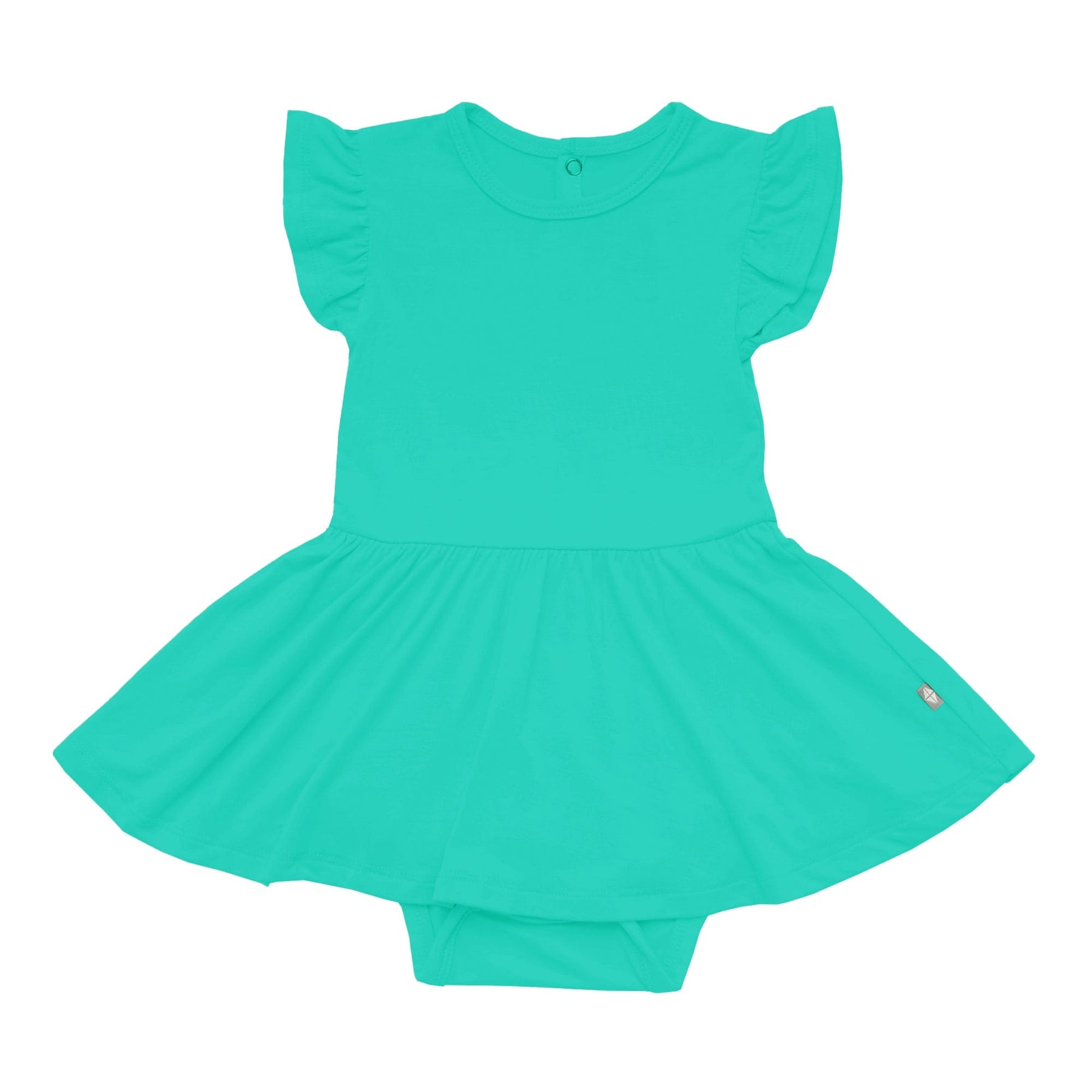 Kyte Baby Bodysuit Dress Twirl Bodysuit Dress in Caribbean