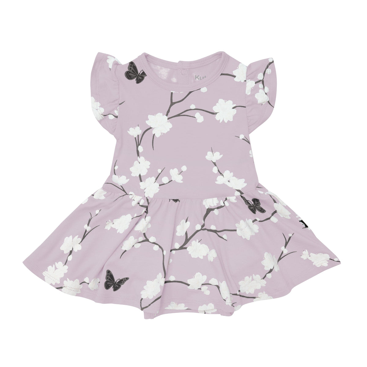 Kyte Baby Bodysuit Dress Twirl Bodysuit Dress in Cherry Blossom