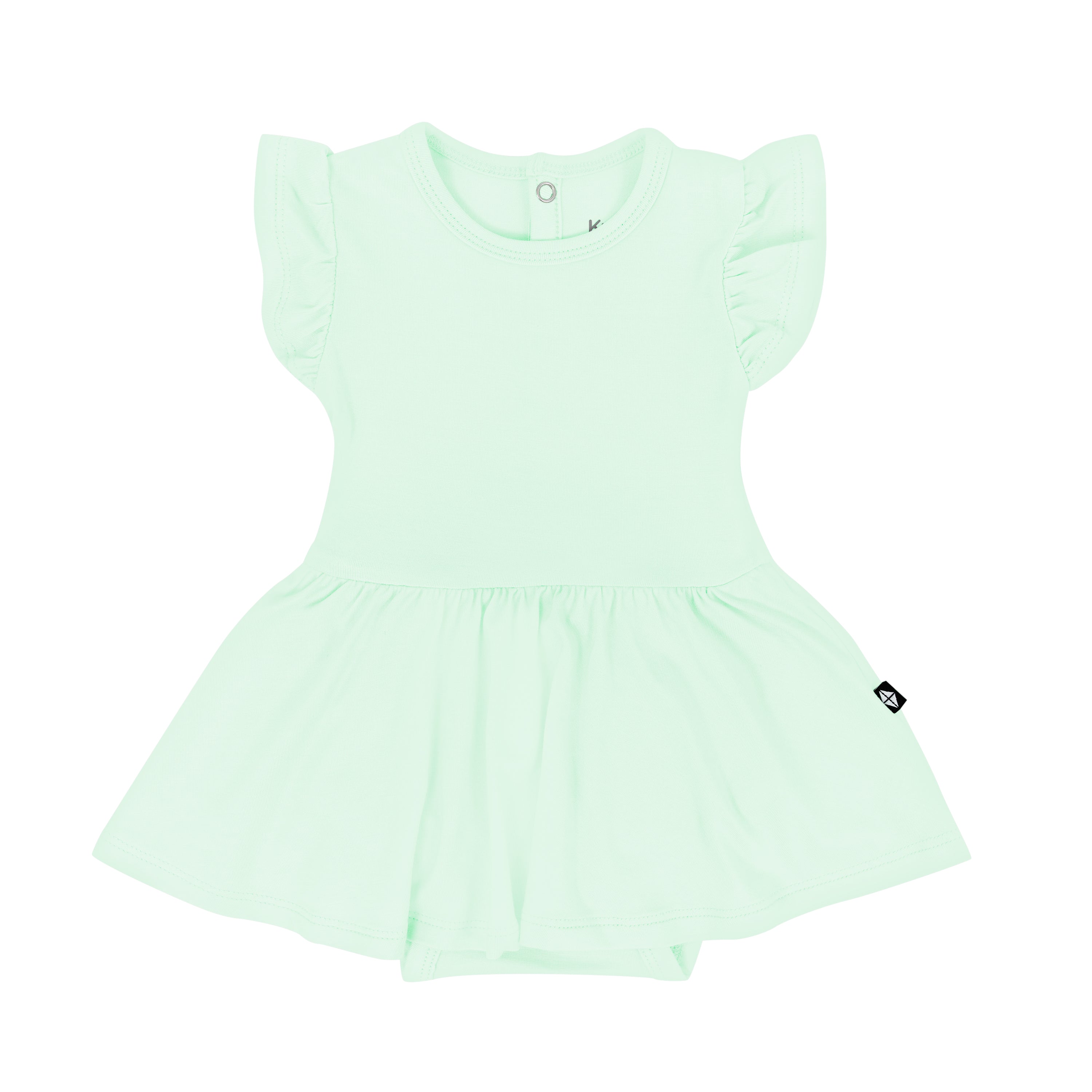 Kyte Baby Bodysuit Dress Twirl Bodysuit Dress in Mint