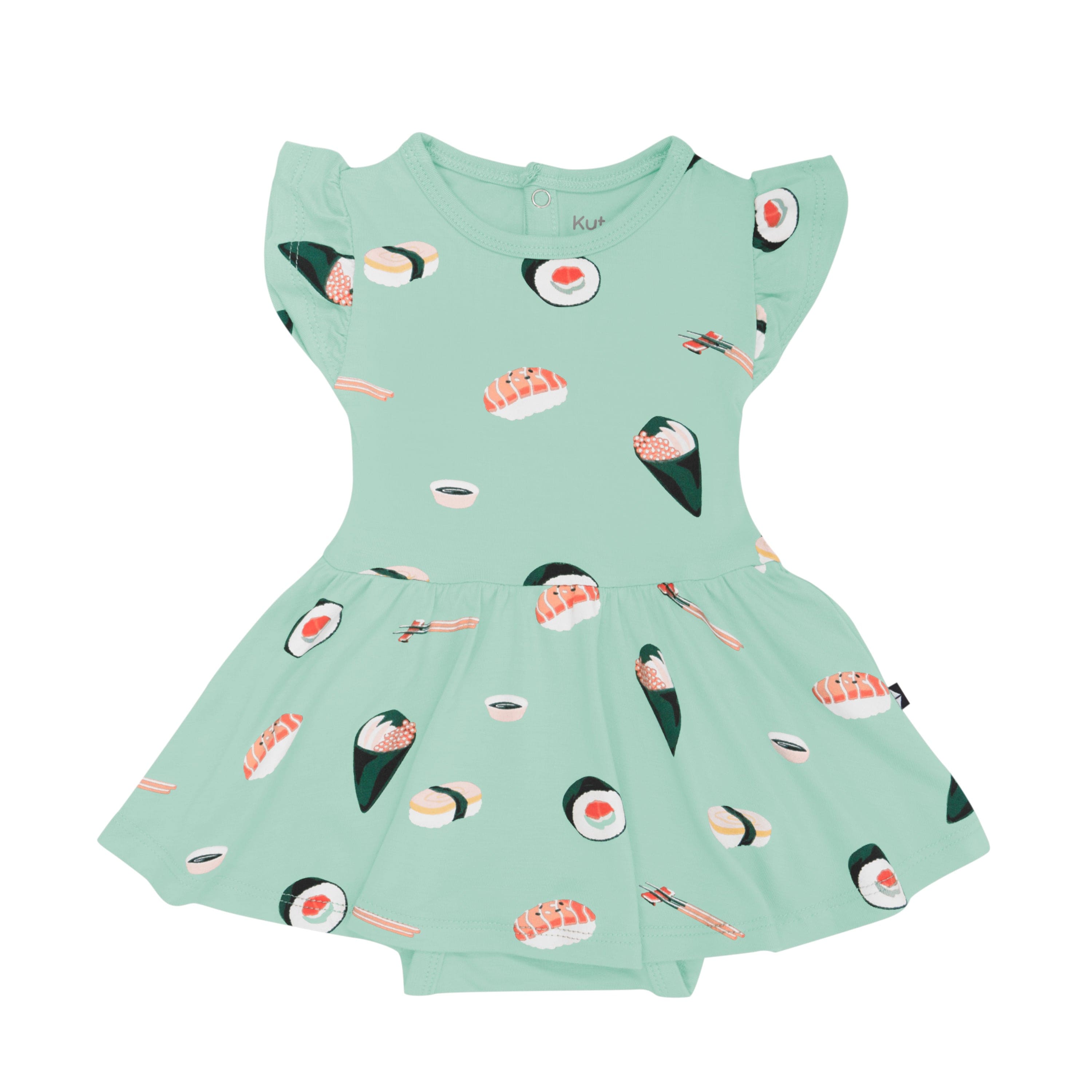 Kyte Baby Bodysuit Dress Twirl Bodysuit Dress in Sushi