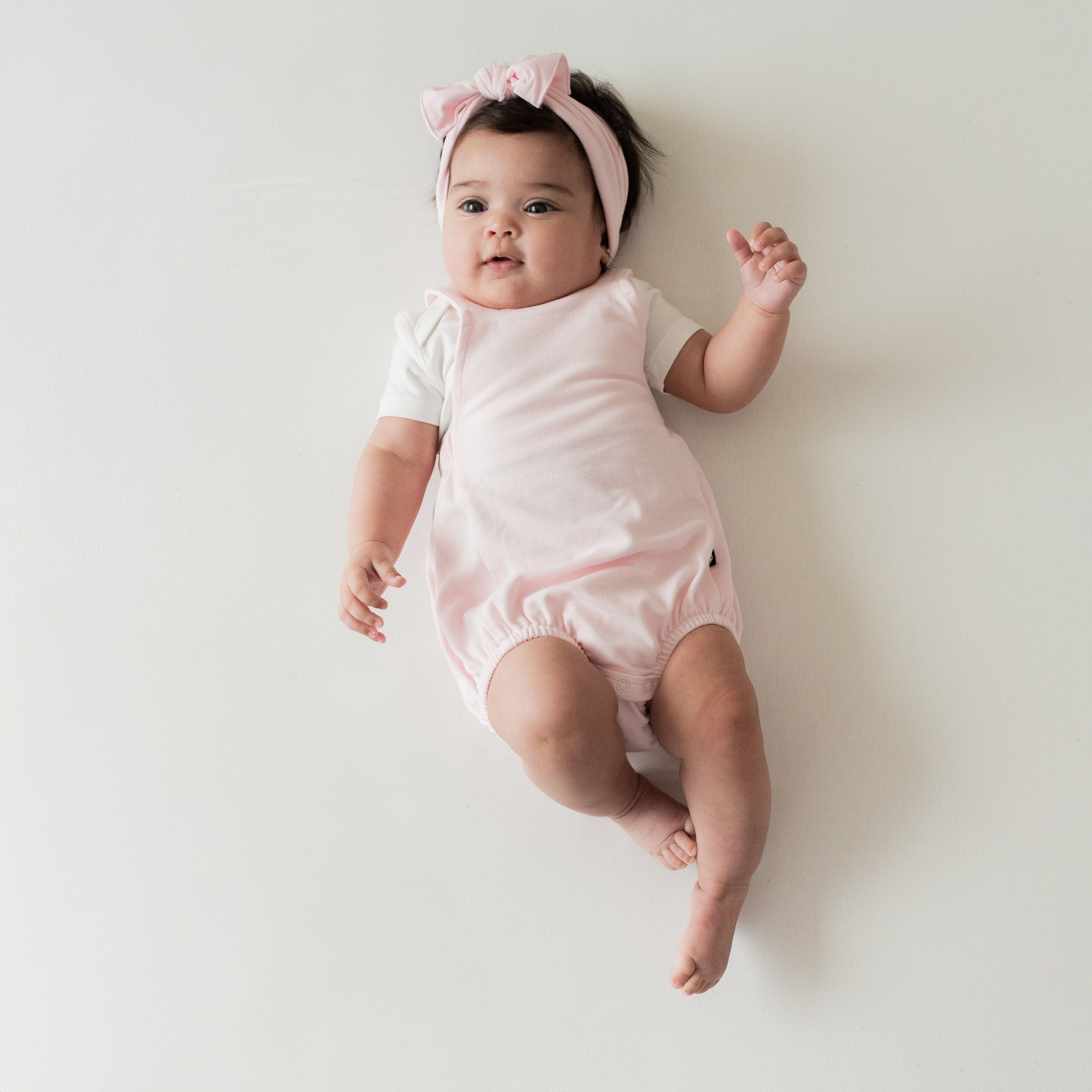 Kyte Baby Bubble Overall Bamboo Jersey Bubble Overall in Sakura