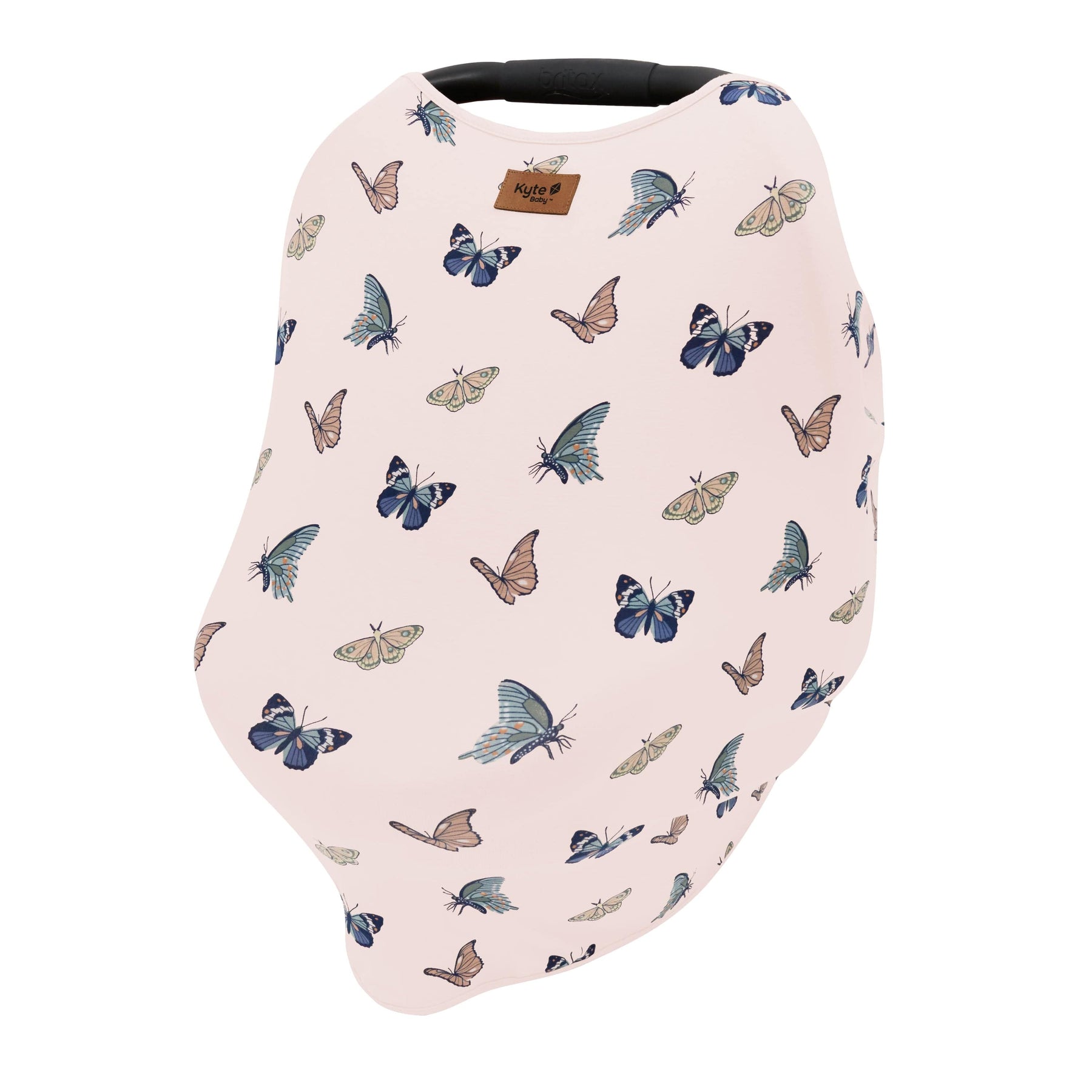 Kyte Baby Carseat Cover Car Seat Cover in Blush Butterfly