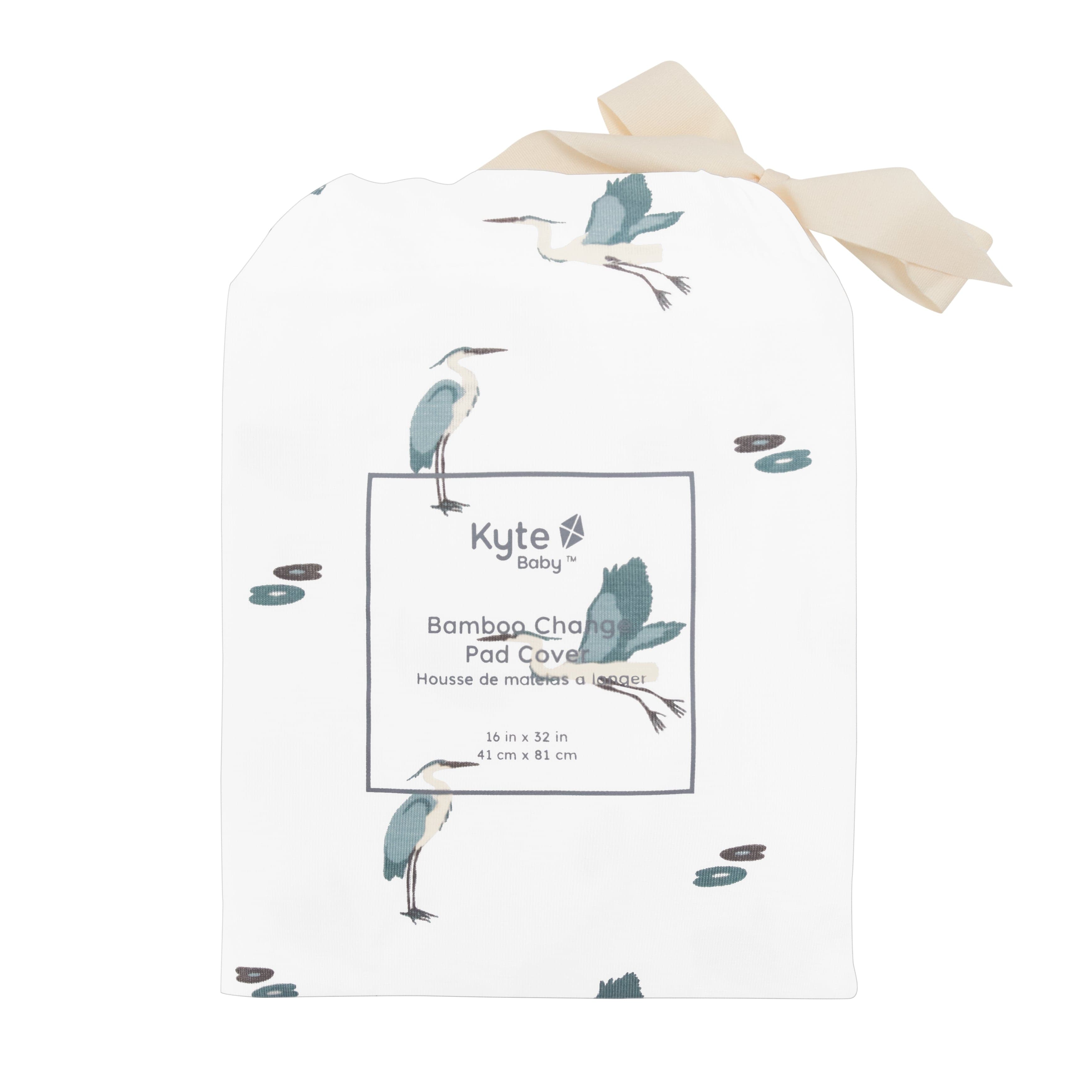 Kyte Baby Change Pad Cover Blue Heron / One Size Change Pad Cover in Blue Heron
