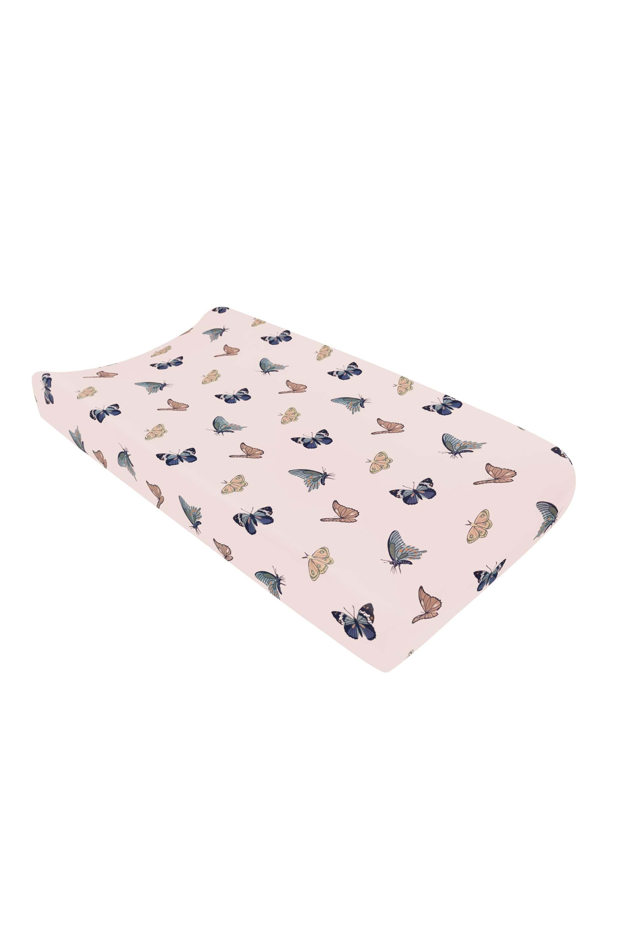 Kyte Baby Change Pad Cover Blush Butterfly Change Pad Cover in Blush Butterfly