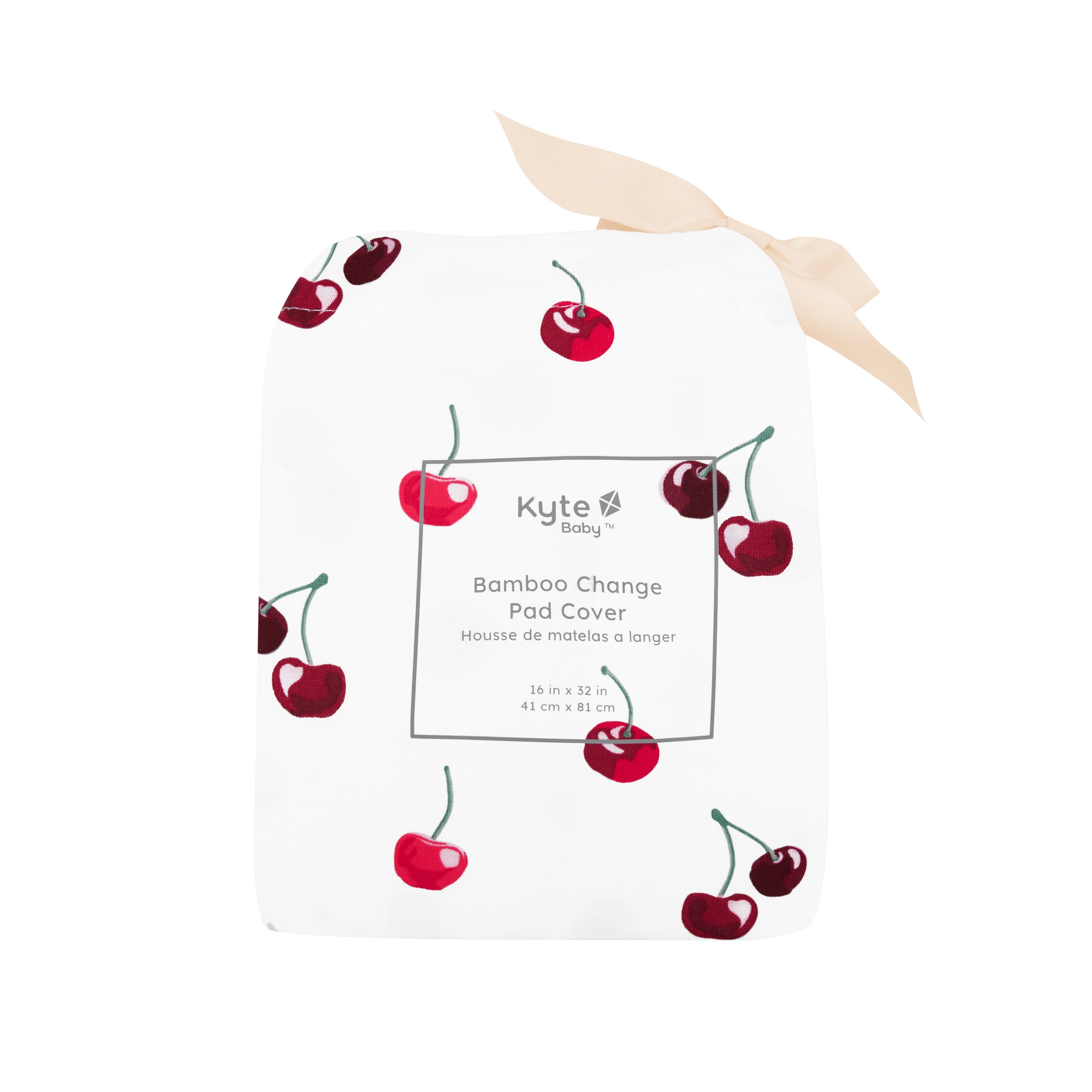 Kyte Baby Change Pad Cover Cherry / One Size Change Pad Cover in Cherry