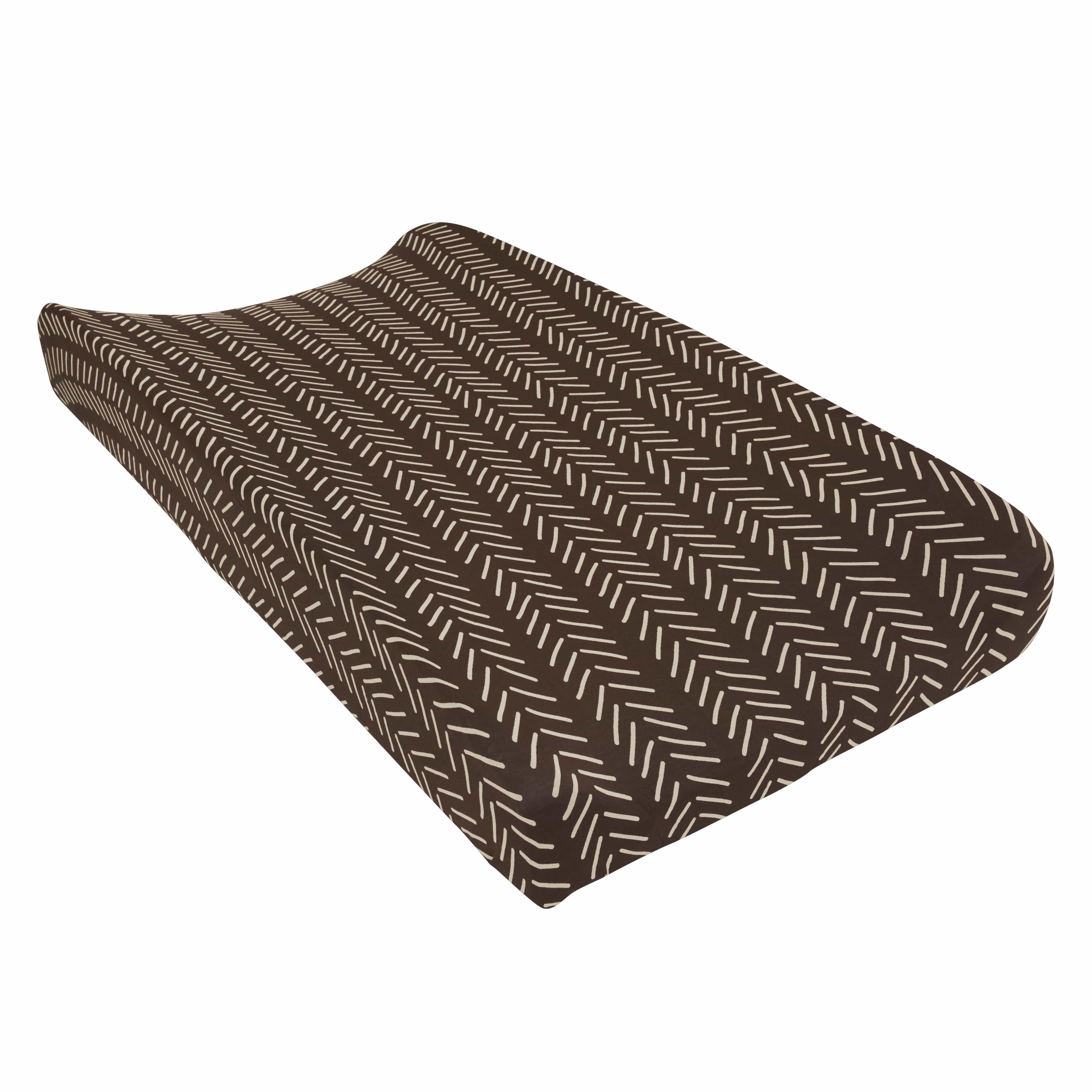 Kyte Baby Change Pad Cover Espresso Herringbone / One Size Change Pad Cover in Espresso Herringbone