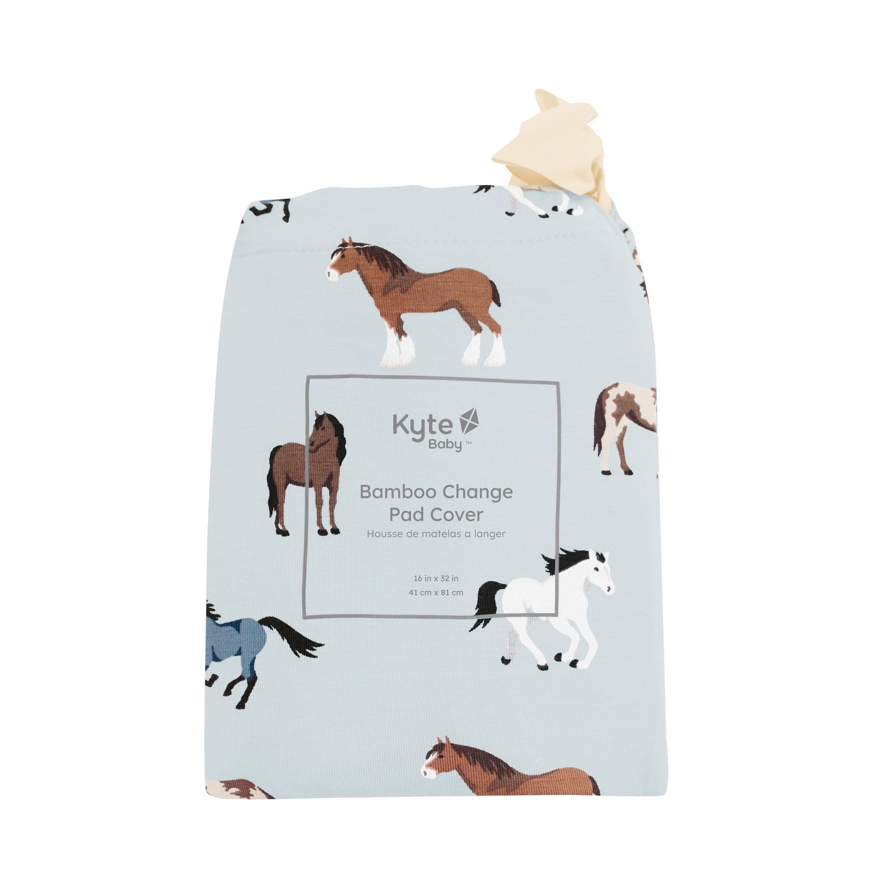 Kyte Baby Change Pad Cover Horse / One Size Change Pad Cover in Horse