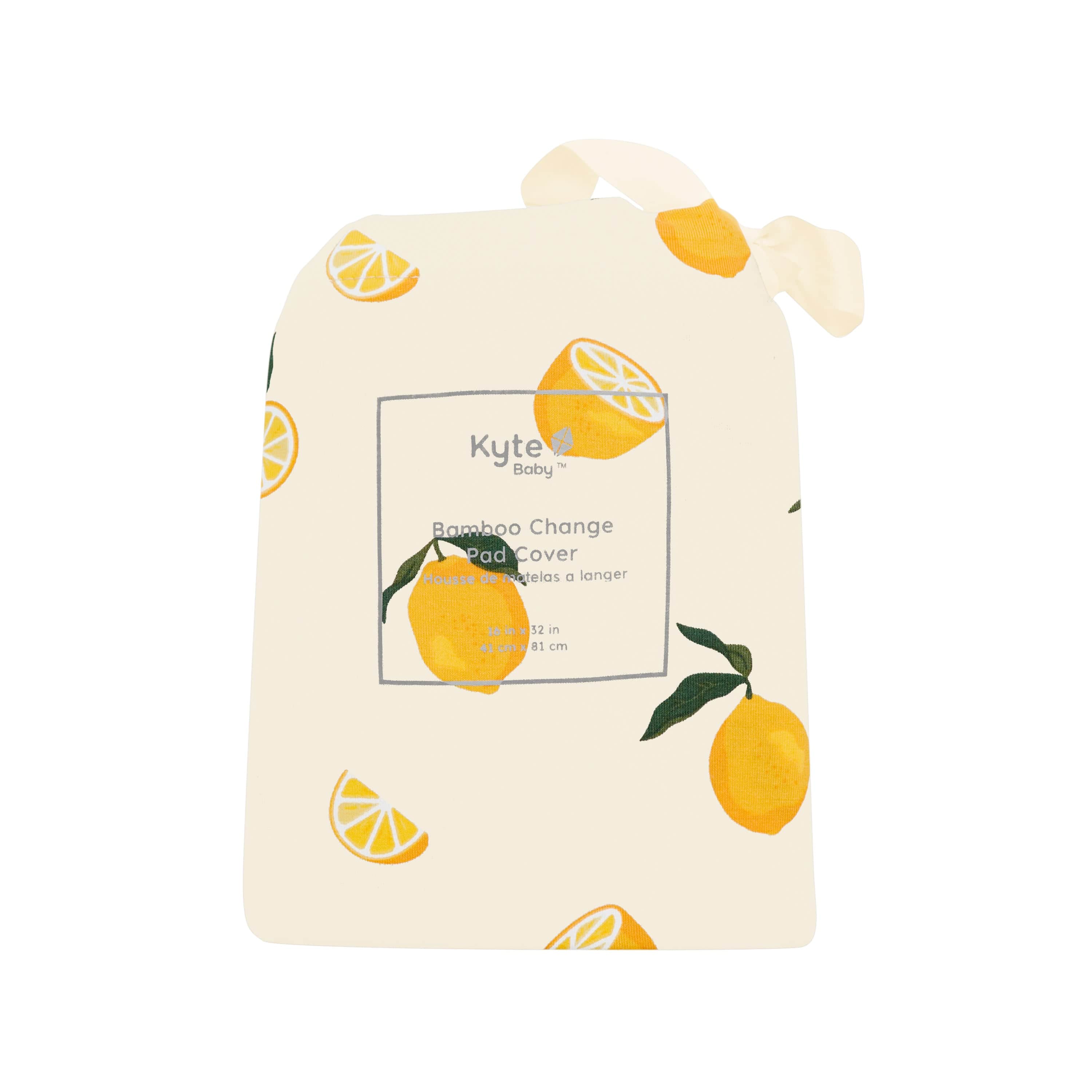 Kyte Baby Change Pad Cover Lemon / One Size Change Pad Cover in Lemon
