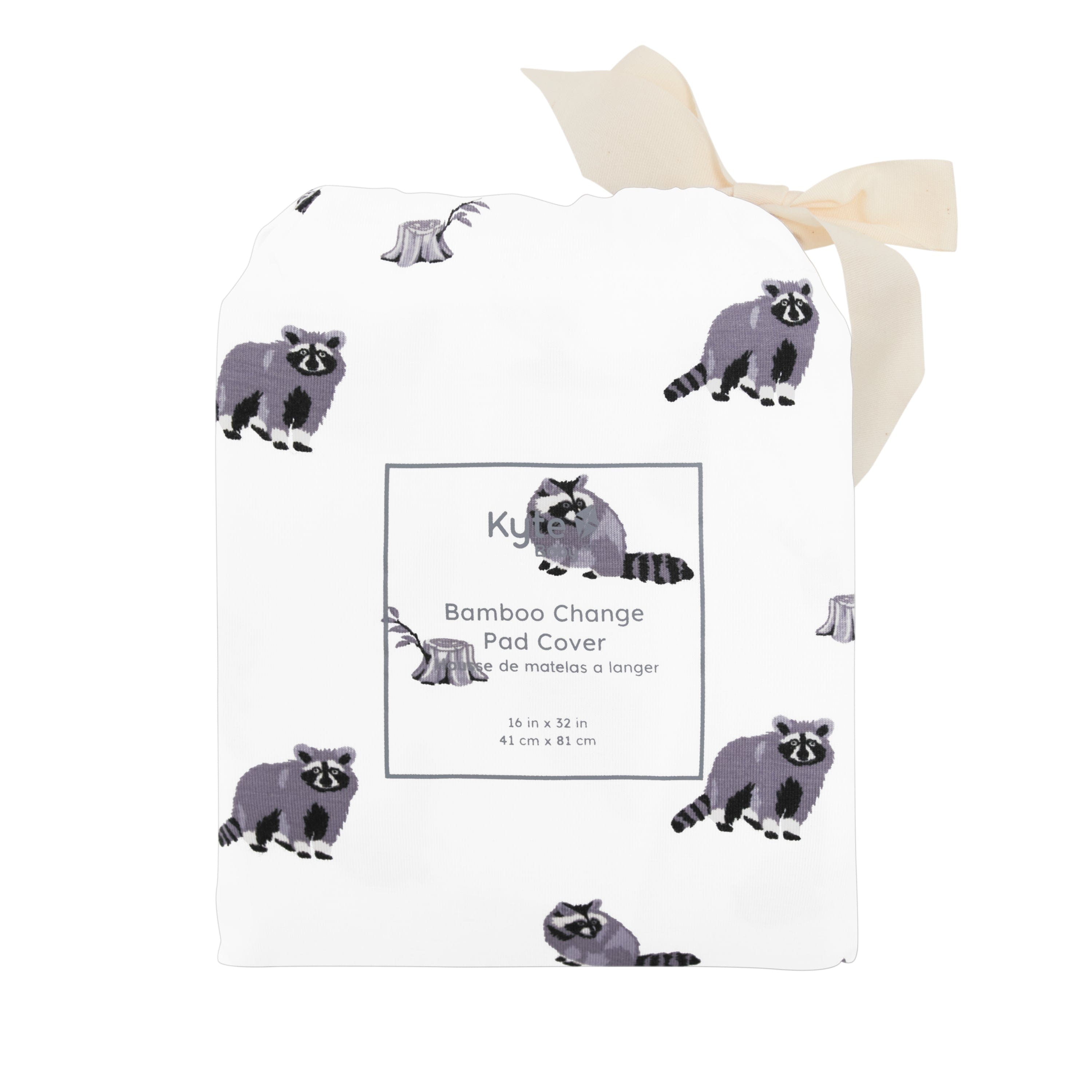 Kyte Baby Change Pad Cover Raccoon / One Size Change Pad Cover in Raccoon