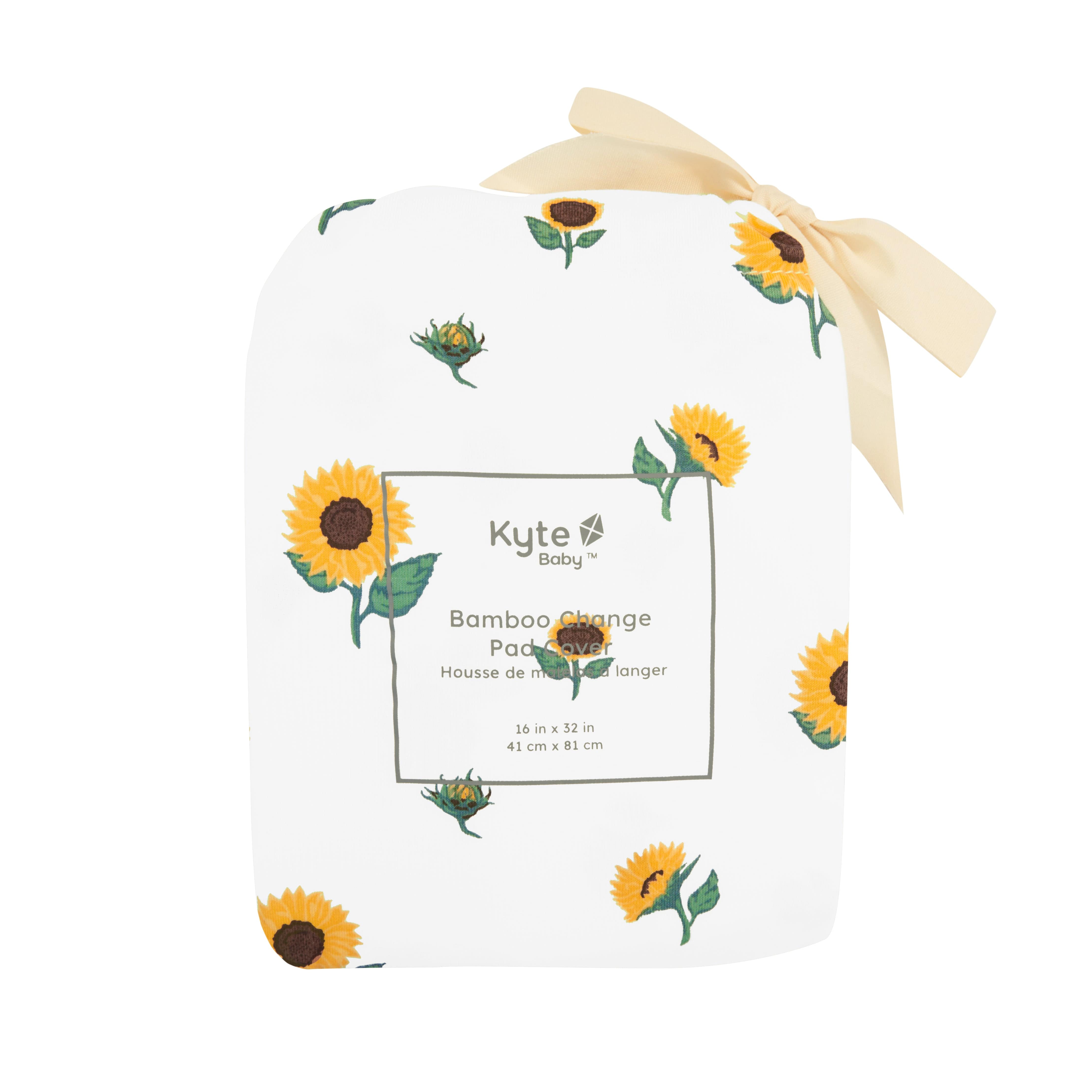 Kyte Baby Change Pad Cover Sunflower / One Size Change Pad Cover in Sunflower
