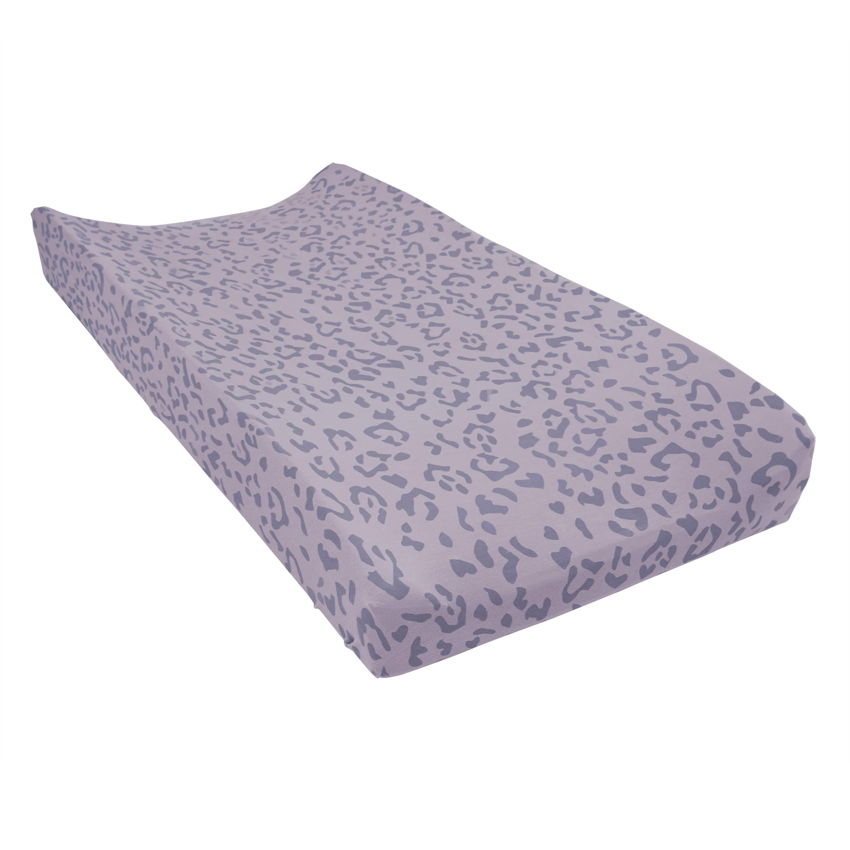 Kyte Baby Change Pad Cover Taro Leopard / One Size Change Pad Cover in Taro Leopard