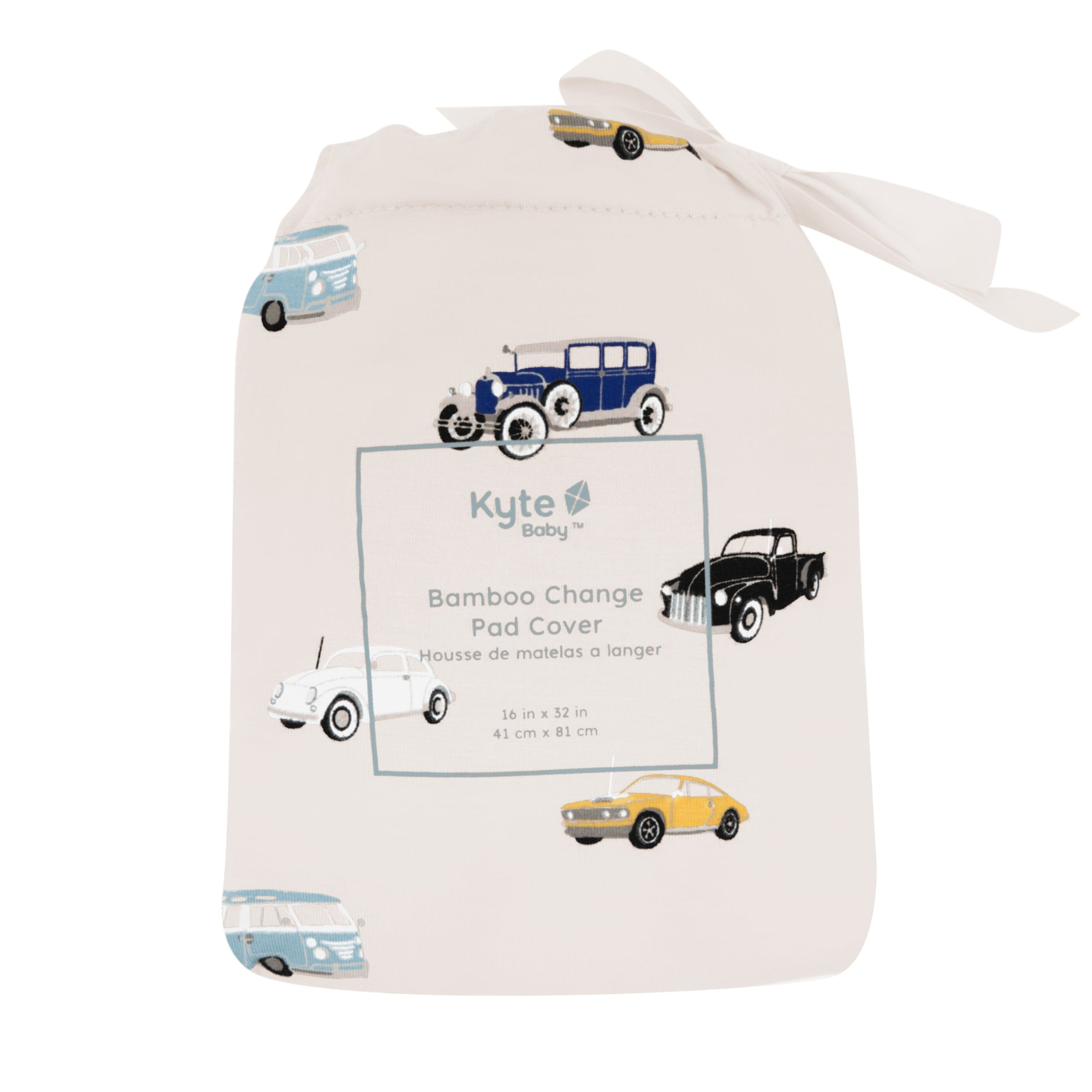 Kyte Baby Change Pad Cover Vintage Cars / One Size Change Pad Cover in Vintage Cars