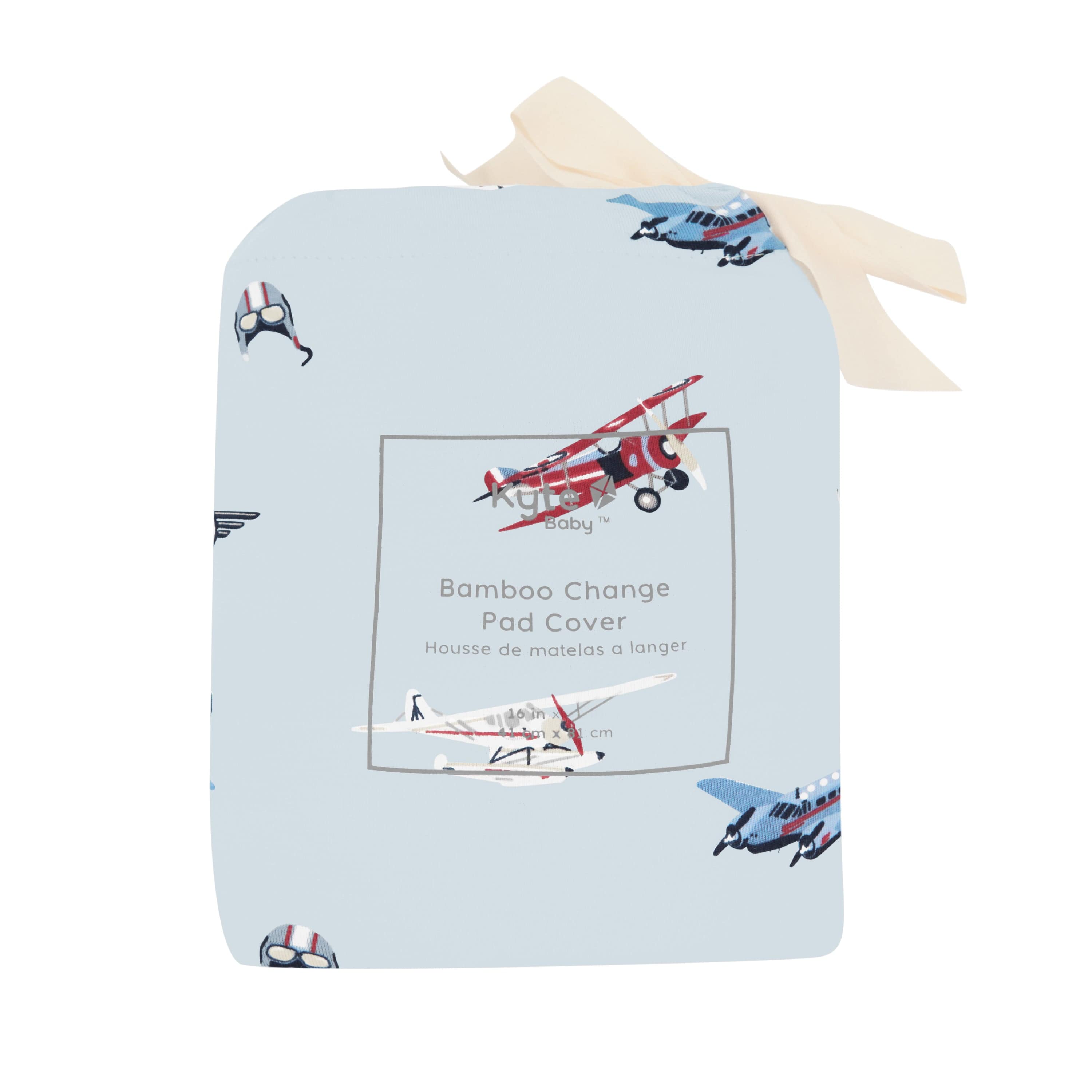 Kyte Baby Change Pad Cover Vintage Planes / One Size Change Pad Cover in Vintage Planes