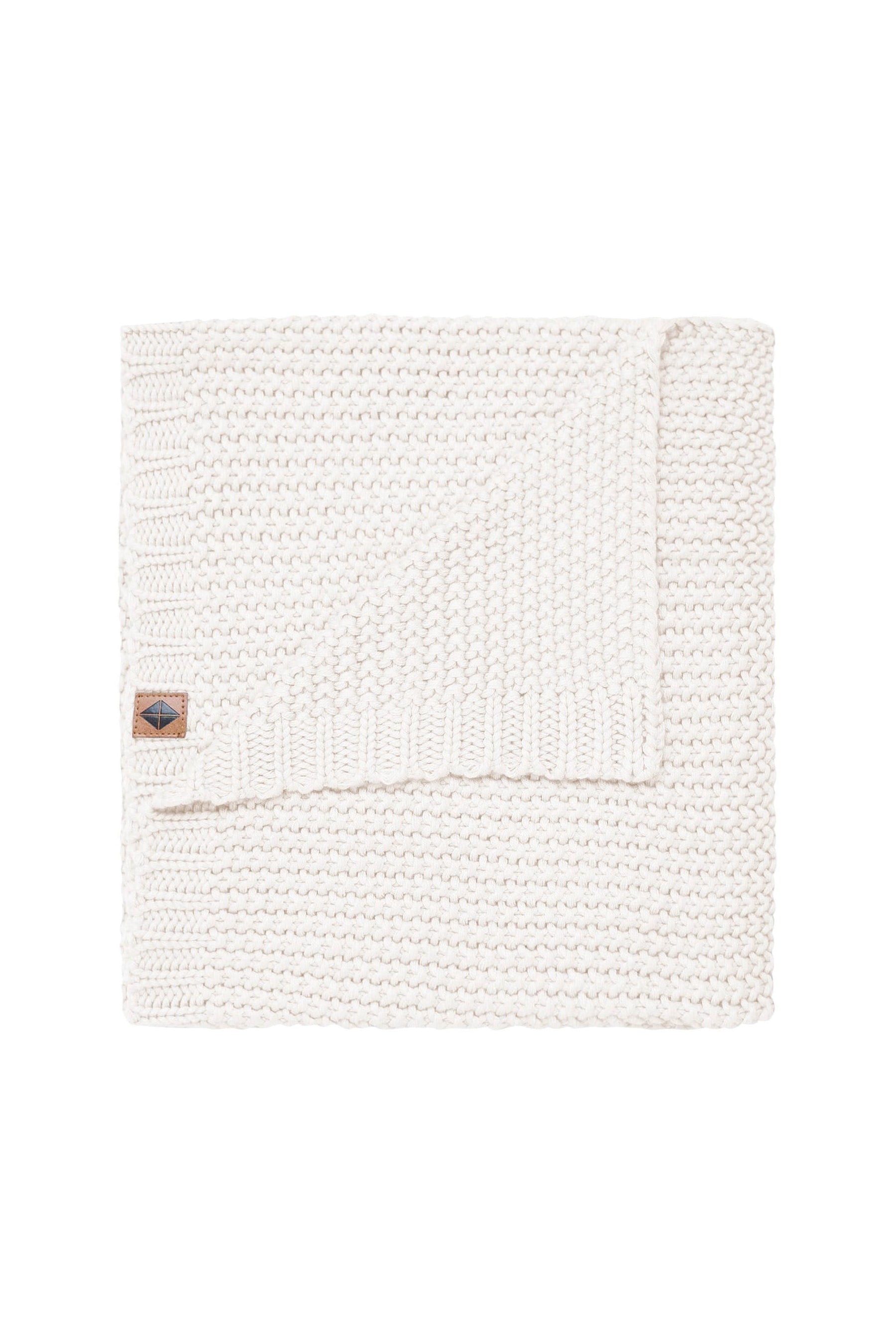 Kyte Baby Chunky Knit Baby Blanket in Cloud