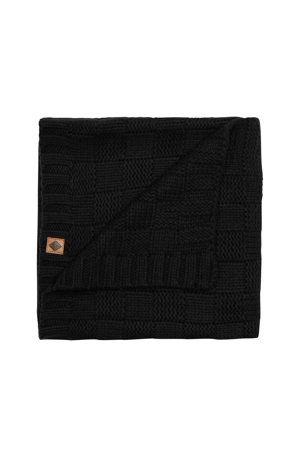 Kyte Baby Chunky Knit Basket Weave Baby Blanket in Midnight