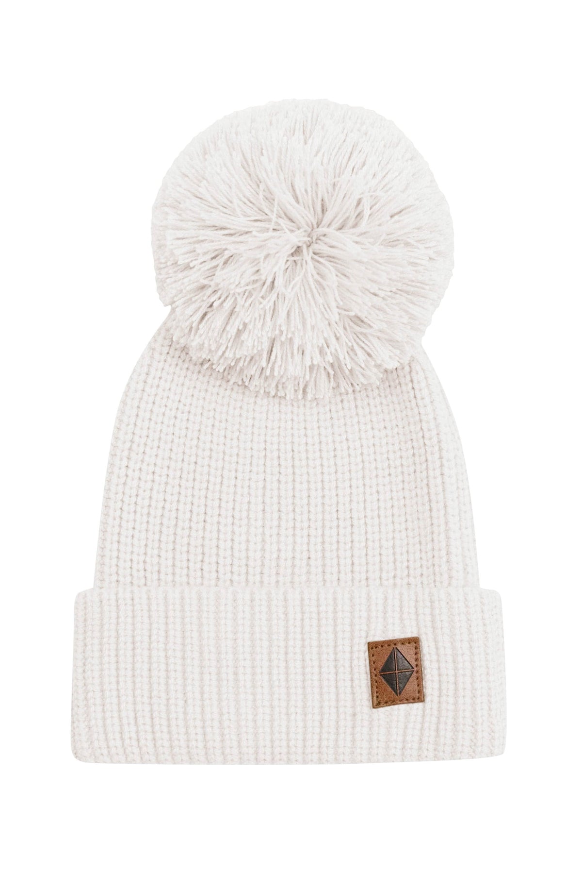 Kyte Baby Chunky Knit Pom Beanie in Oat