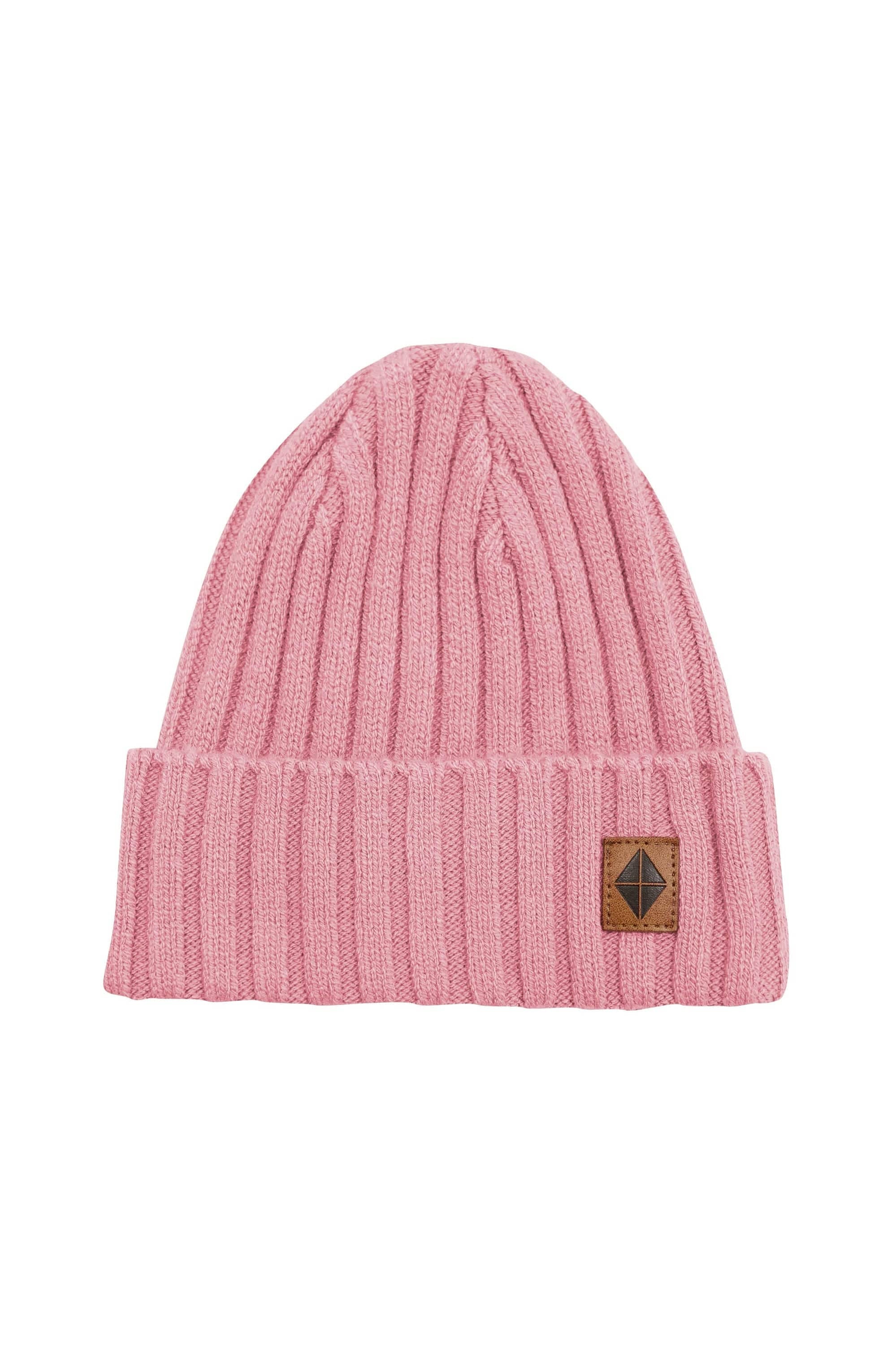 Kyte Baby Chunky Knit Ribbed Beanie in Apple Blossom