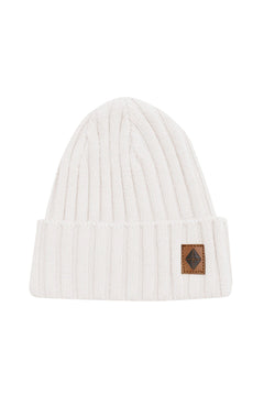 Kyte Baby Chunky Knit Ribbed Beanie in Oat