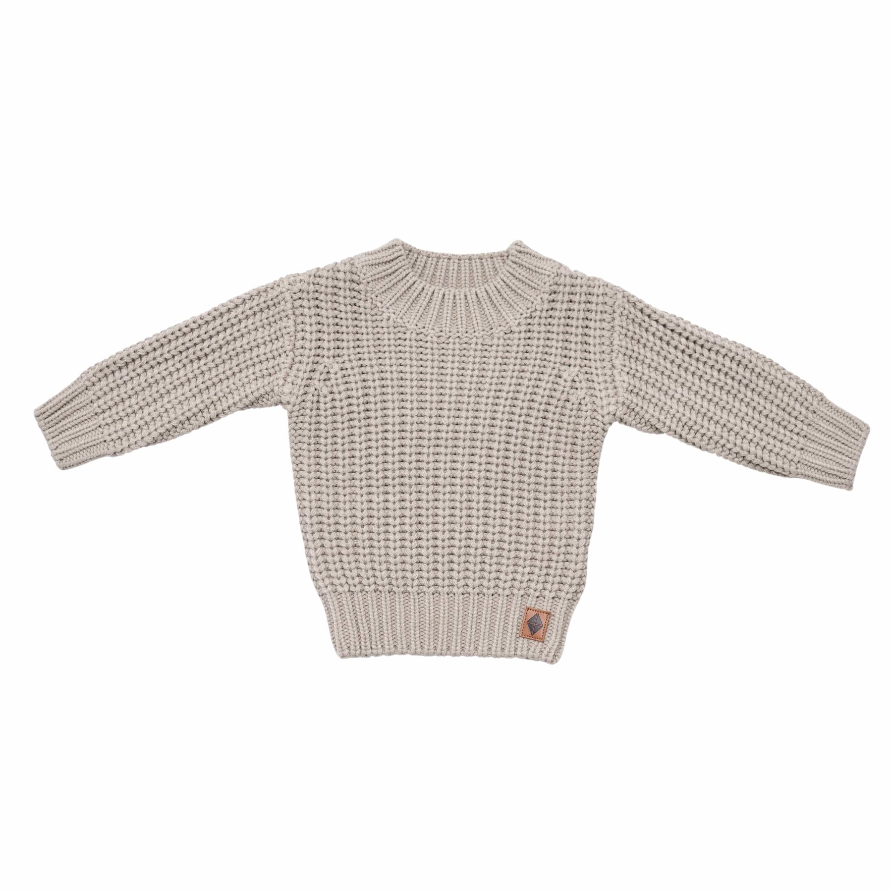 Kyte Baby Chunky Knit Sweater Chunky Knit Sweater in Almond