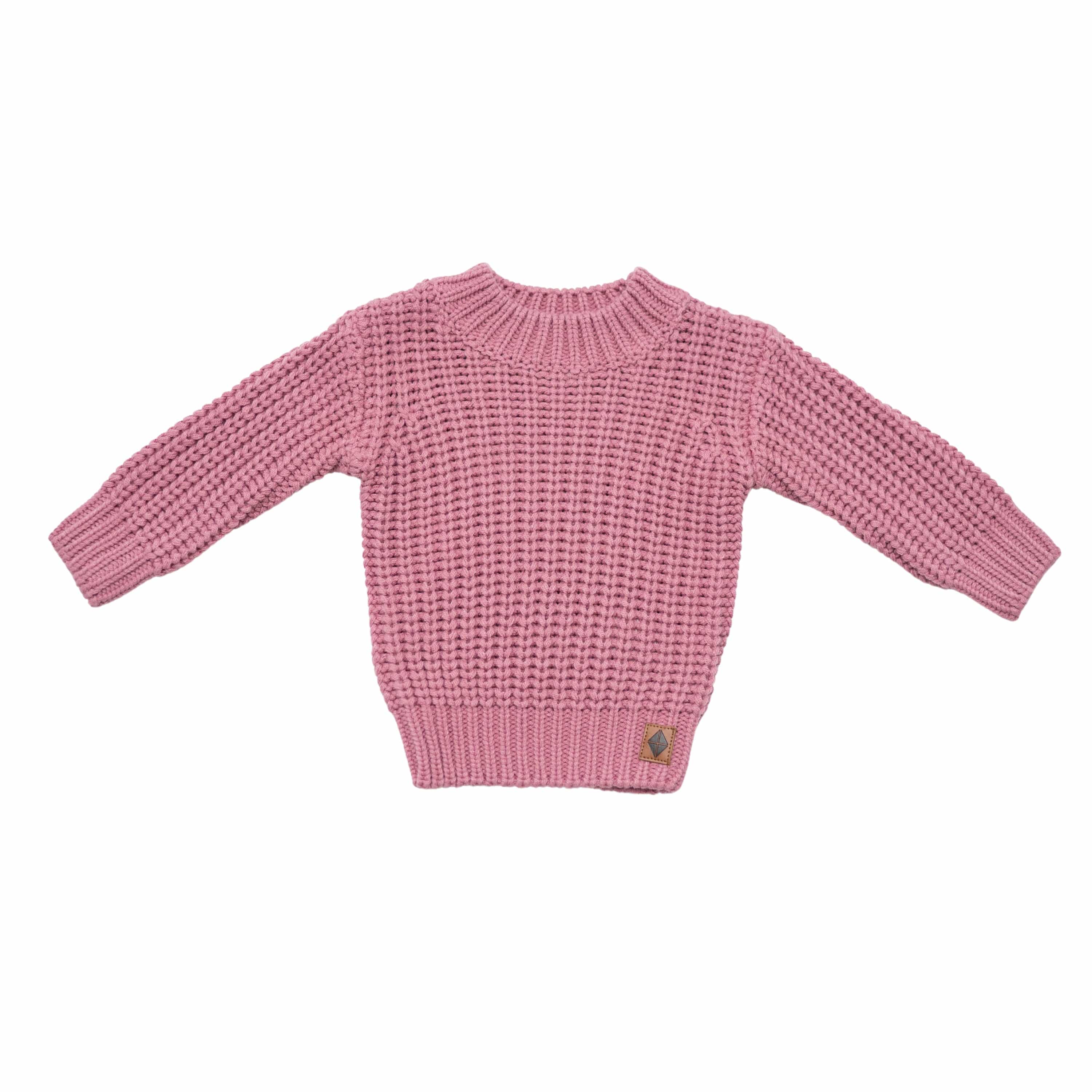 Kyte Baby Chunky Knit Sweater in Apple Blossom
