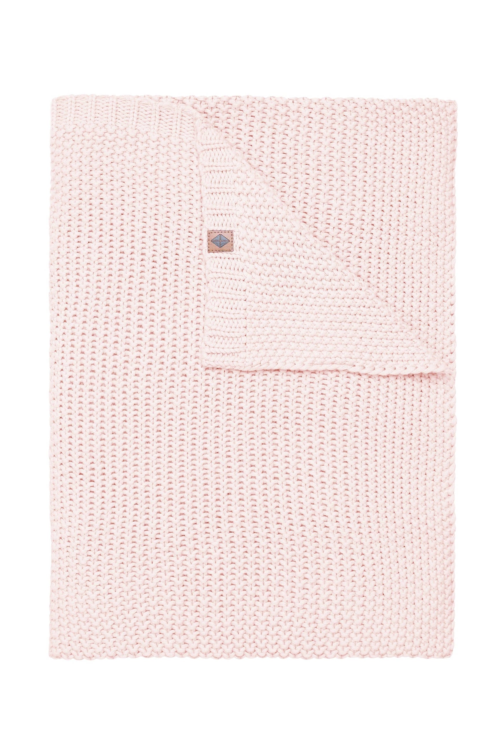 Kyte Baby Chunky Knit Toddler Blanket in Blush Pink