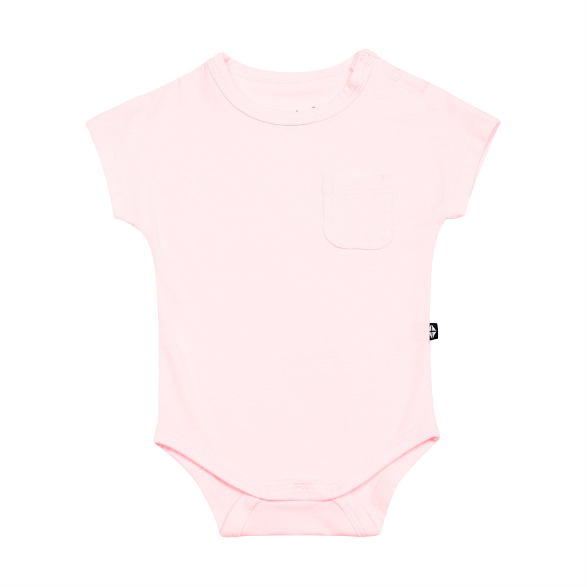 Kyte Baby Crew Neck Tee Bodysuit in Sakura